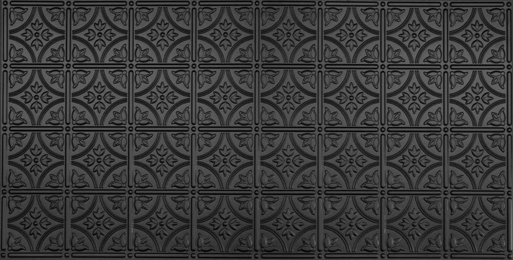 Dimensions 209-56 4-ft x 2-ft Matte Black Polystyrene Surface-mount Ceiling Tile ( 8-Sq. Feet / Case )
