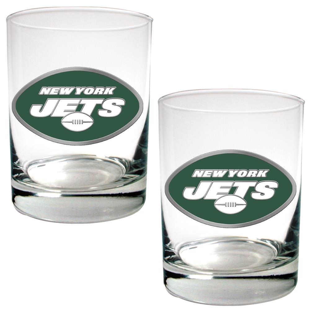 New York Jets Colorblock 16oz Stainless Curved Beverage