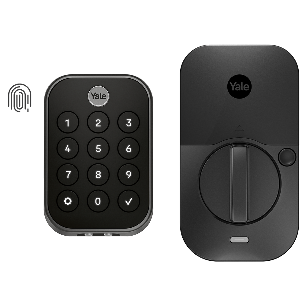 Yale YRD430-F-BLE-BSP Assure Lock 2 Black Suede Smart Lock Electronic Deadbolt Bluetooth Fingerprint Keypad