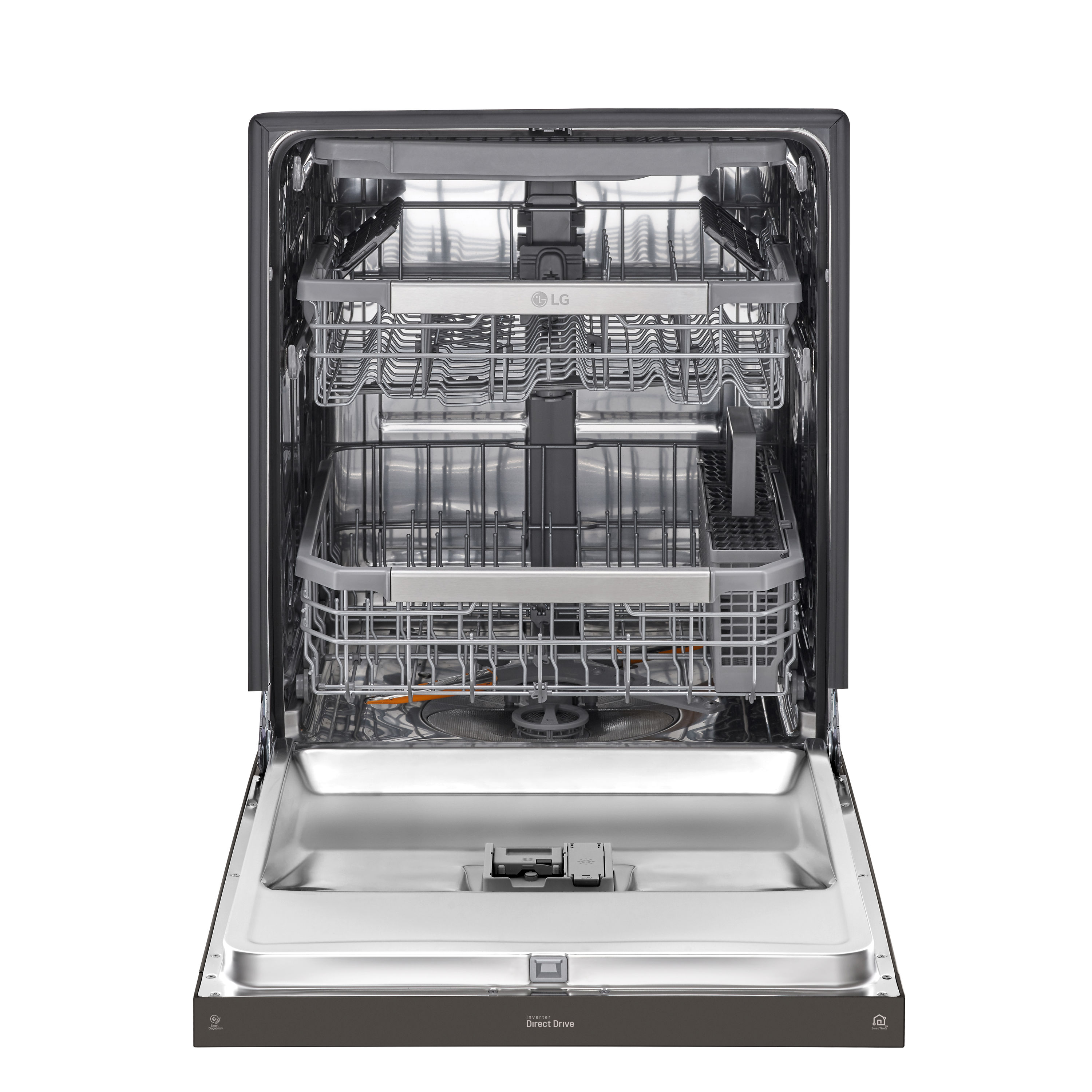 LG QuadWash Front Control 24-in Smart Built-In Dishwasher With Third ...