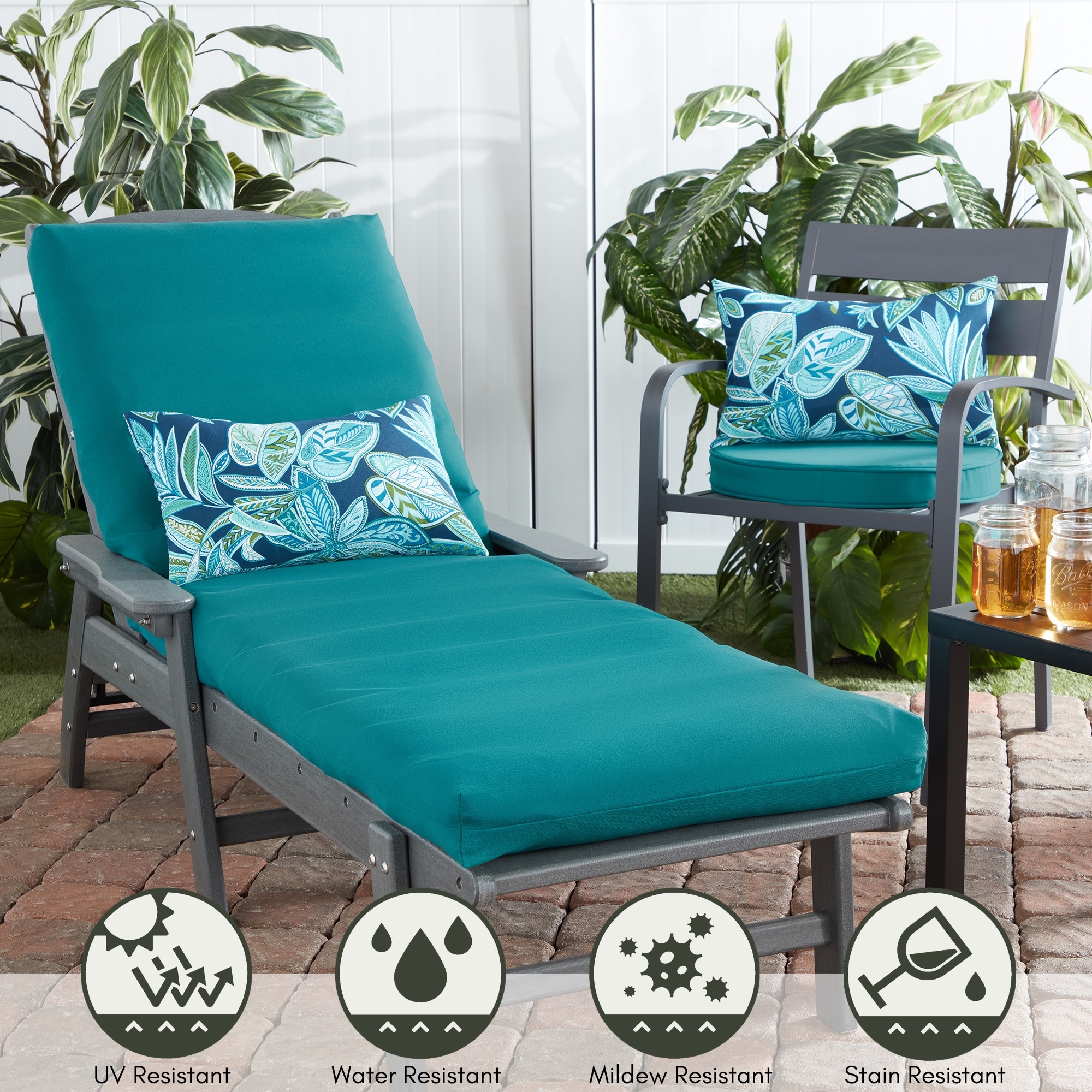 Greendale Home Fashions OC5811S2-CRESTWOOD Outdoor-Accent-Pillows - View #5