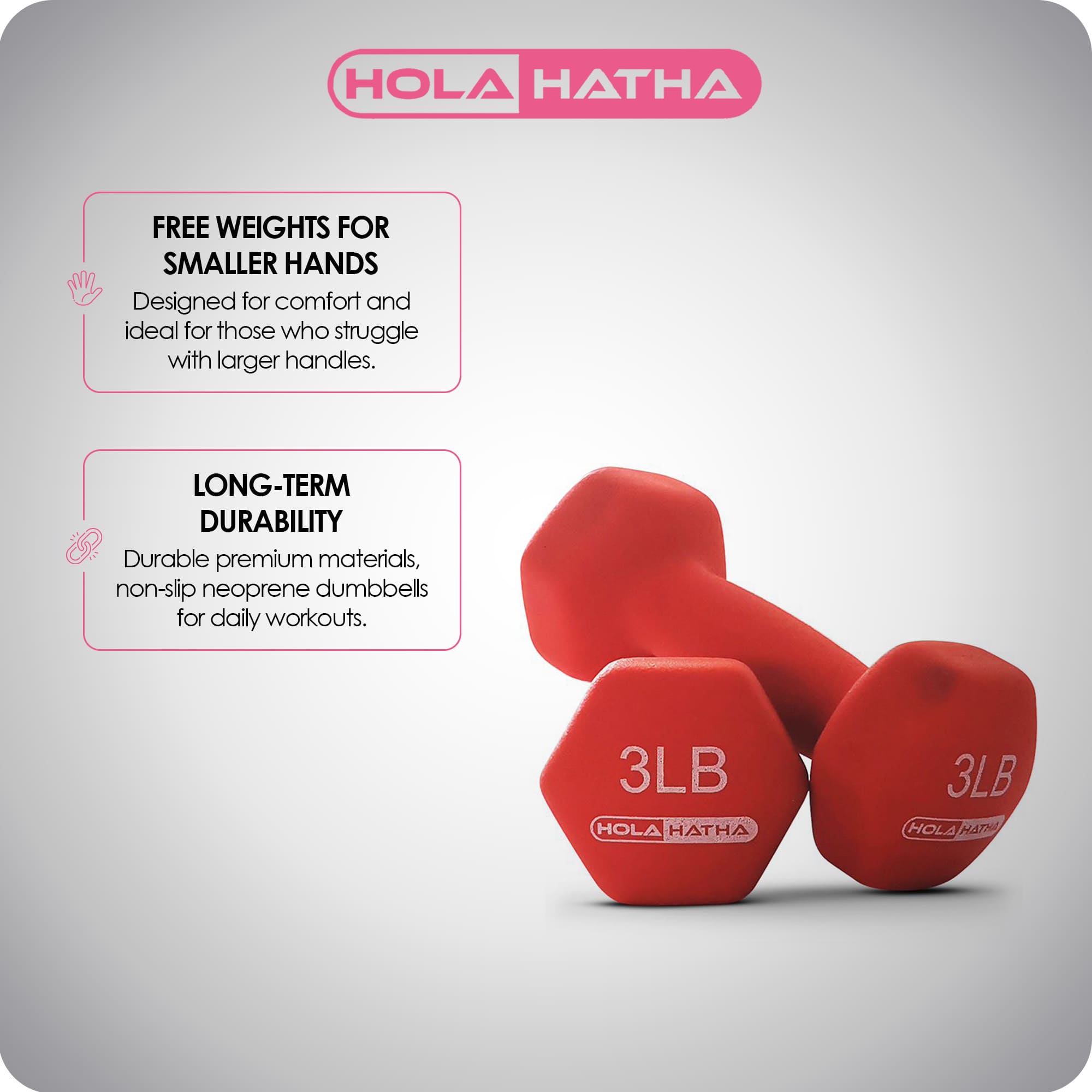 HolaHatha 298276 dumbbells - View #4