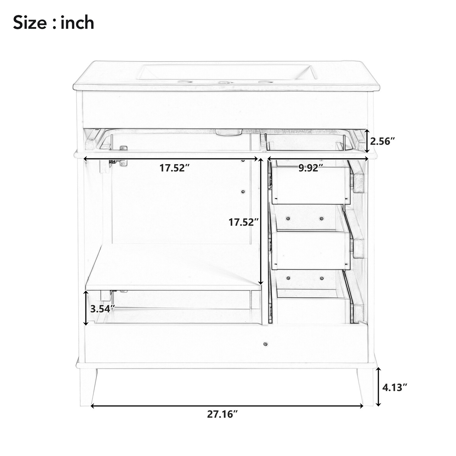 Watnature UFKX839W4341 Bath-Vanity-Combo - View #13