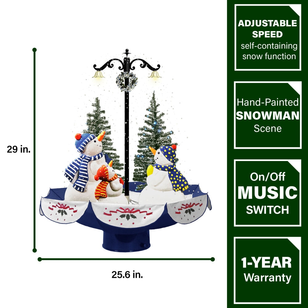 Fraser Hill Farm FSSM029A-BLU Table-Christmas-Decorations - View #3