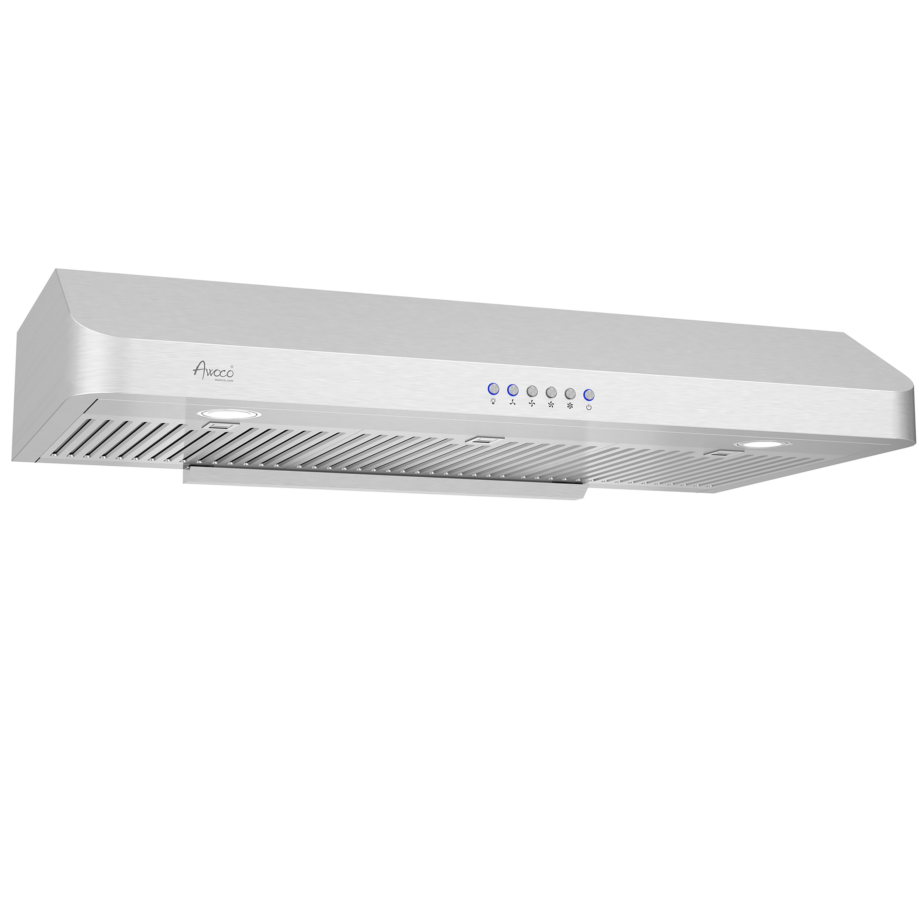 DISCONTINUED** Broan® Spire 42-Inch Convertible Under-Cabinet Range Hood,  450 Max Blower CFM, Stainless Steel