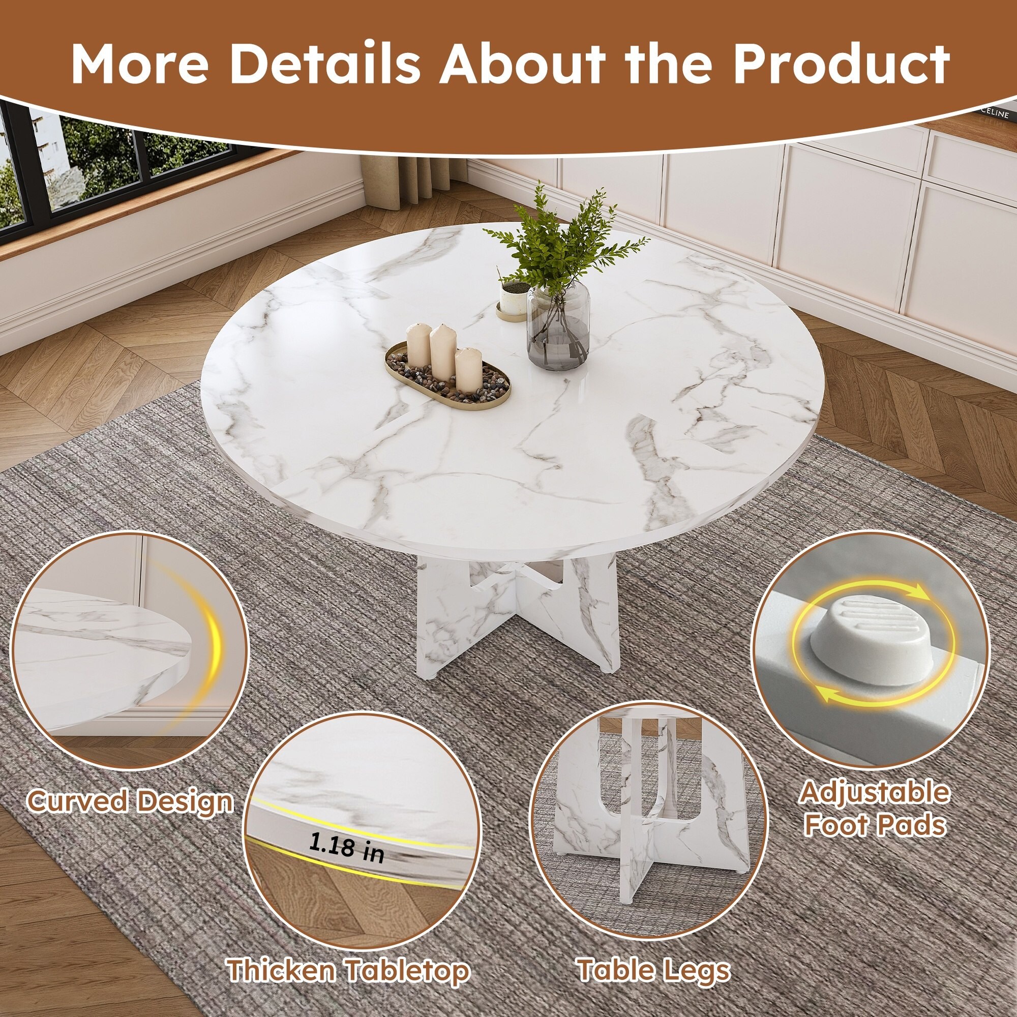 Horizons Prime LJW105753 Dining-Tables - View #8