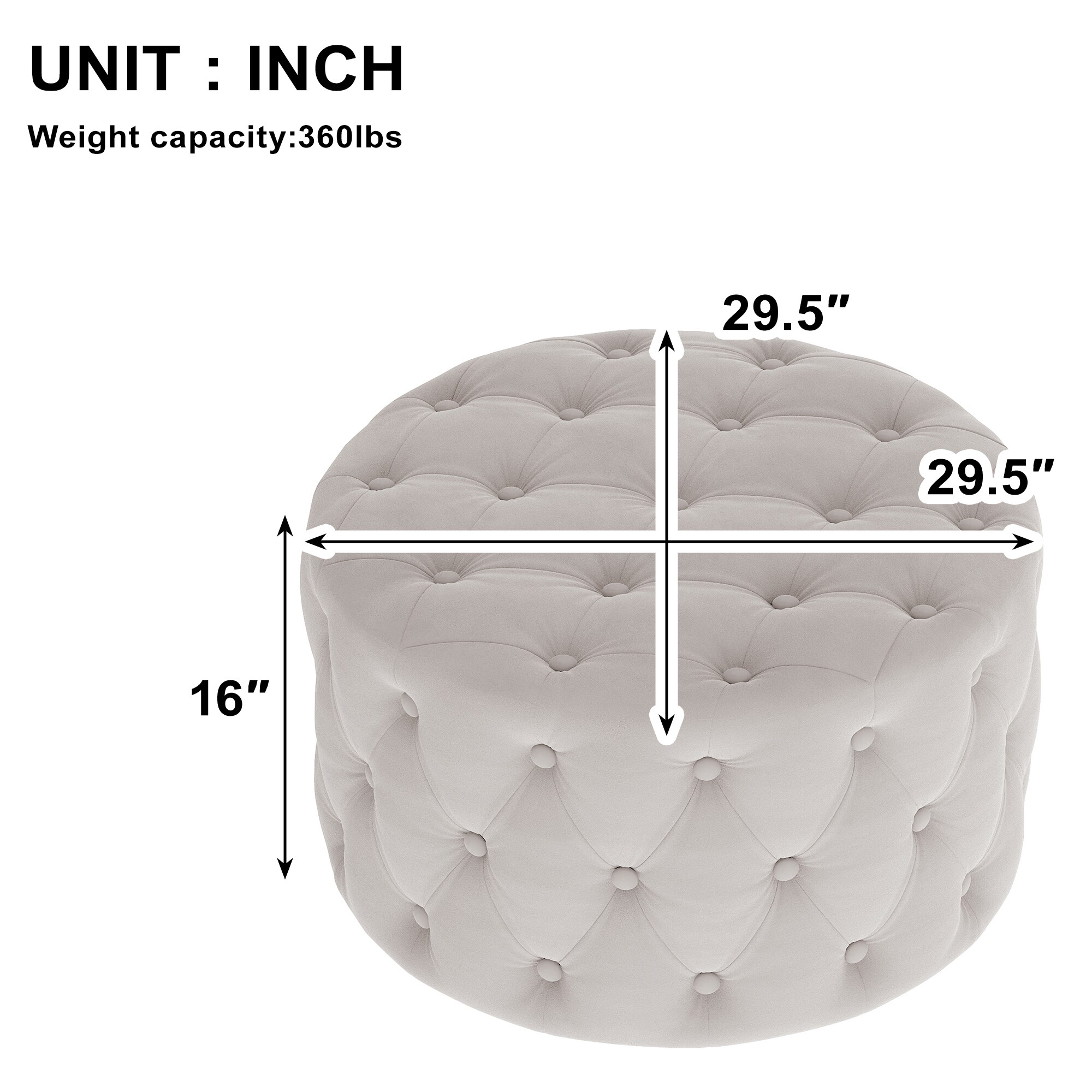 CASAINC MIYA BLUSH Indoor-Ottomans - View #7