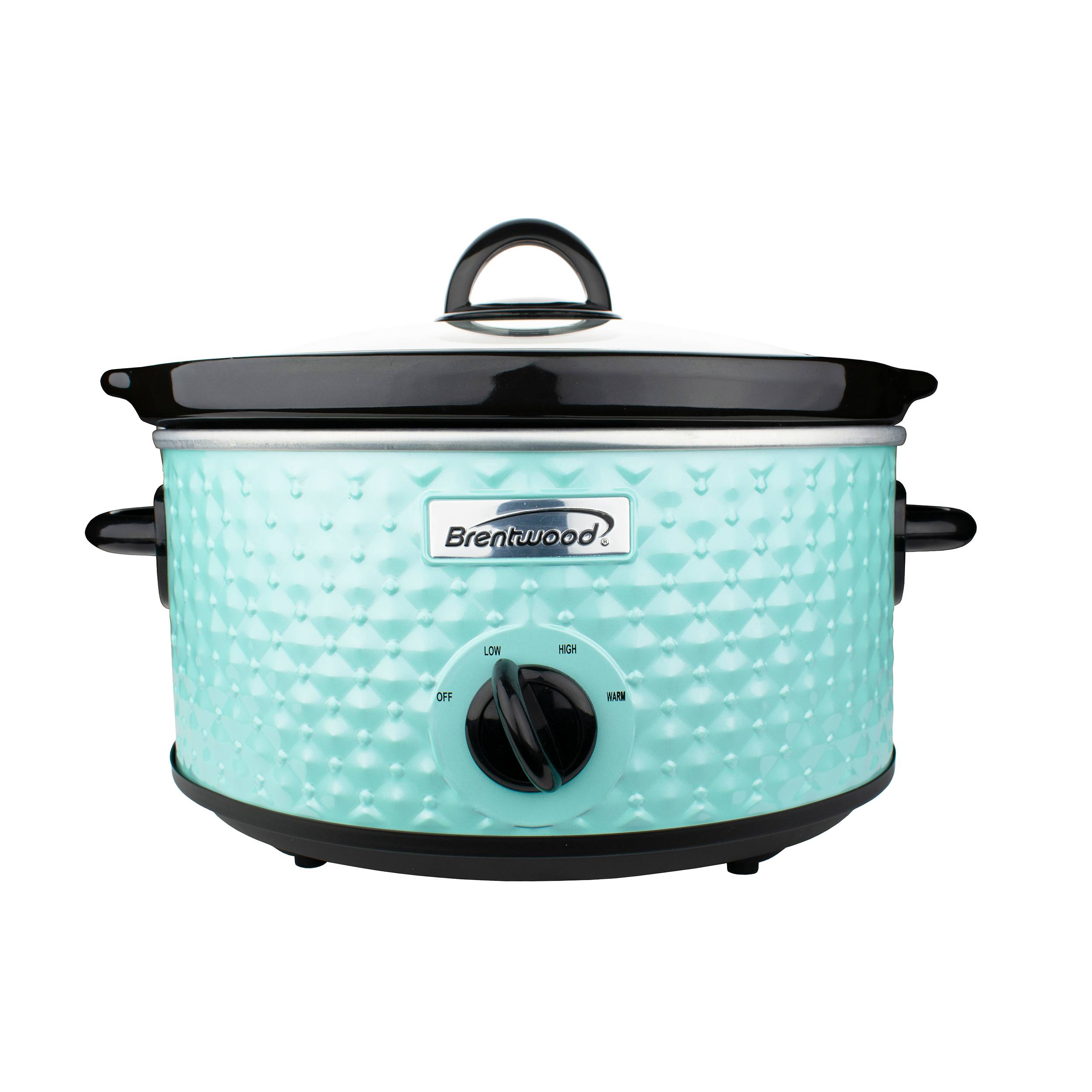 brentwood 3.5-Quart Blue Round Slow Cooker in the Slow Cookers
