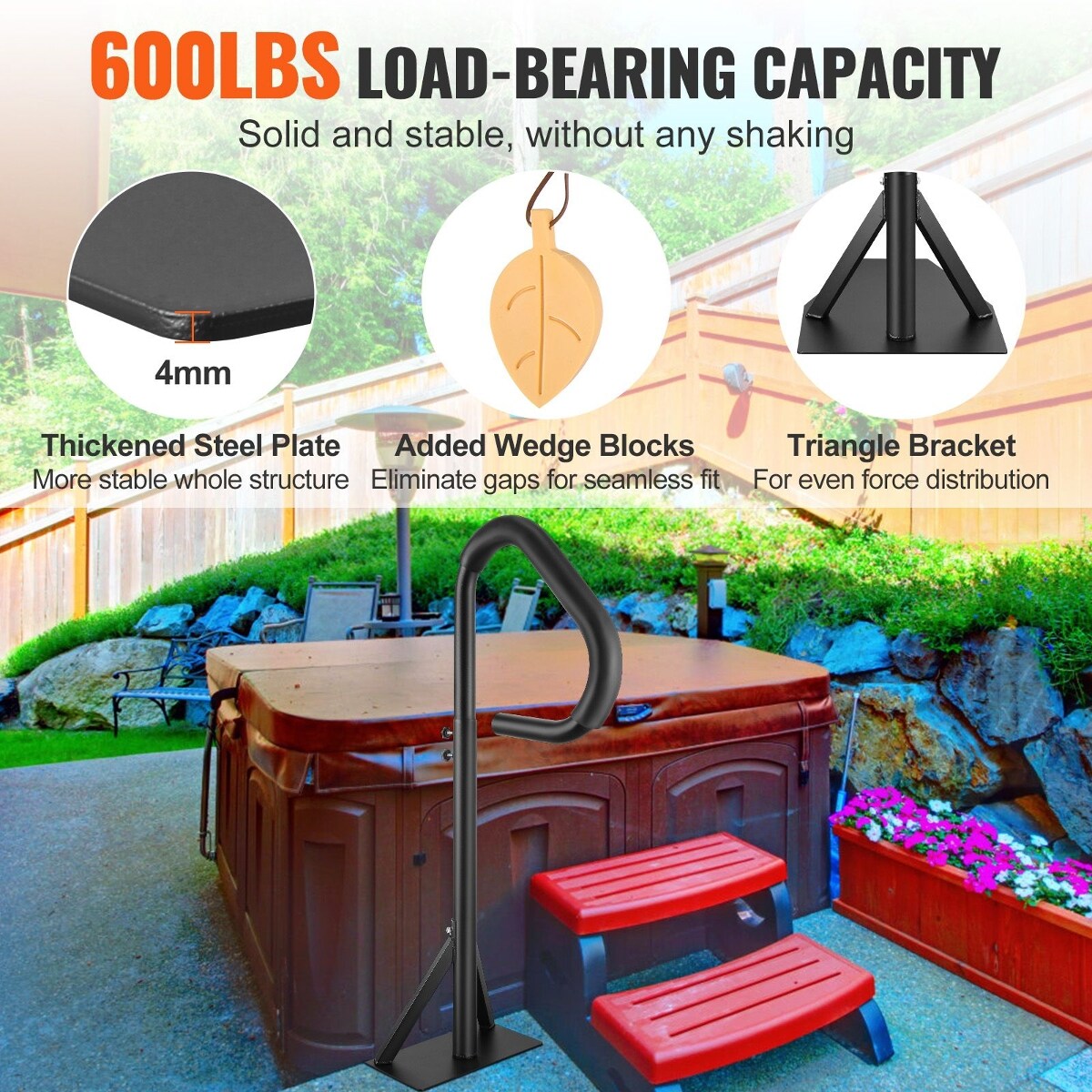 Tooliom D0102HPB5U6 Hot-Tub-Spa-Steps - View #4