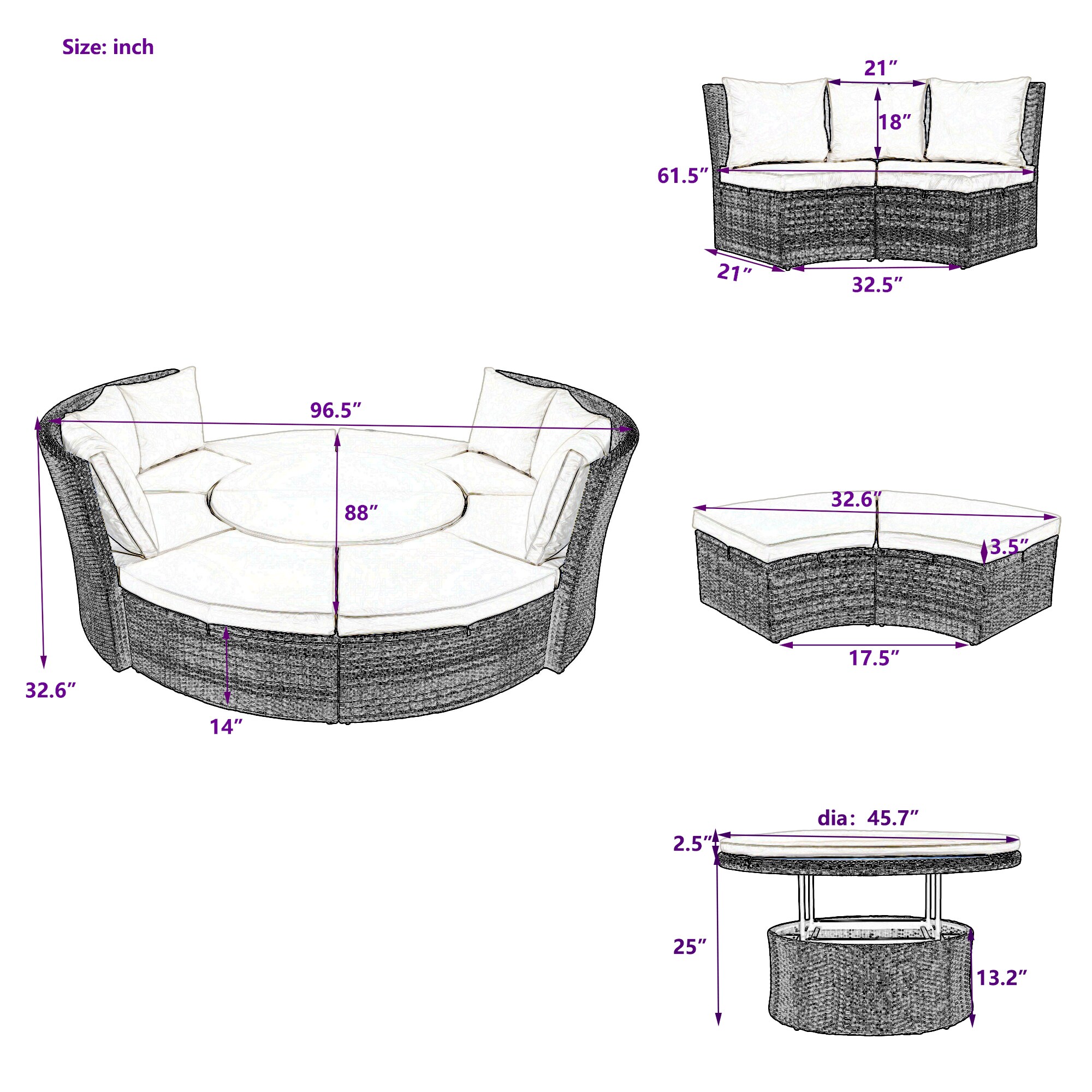 JIMSMAISON BOTMPDB08BEG Patio-Sofas-Daybeds - View #10