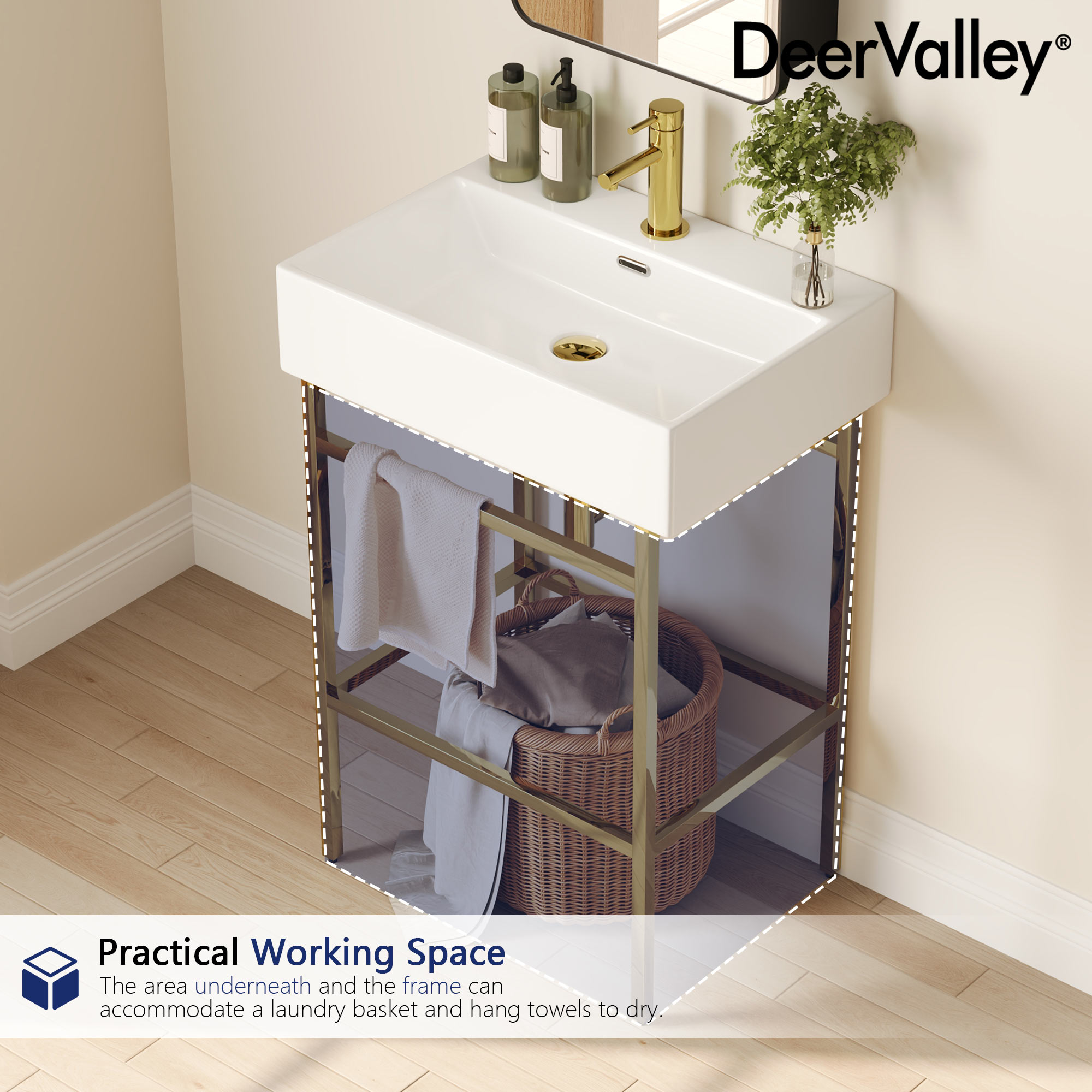 DeerValley DV-1CS0252G Bath-Sink - View #4