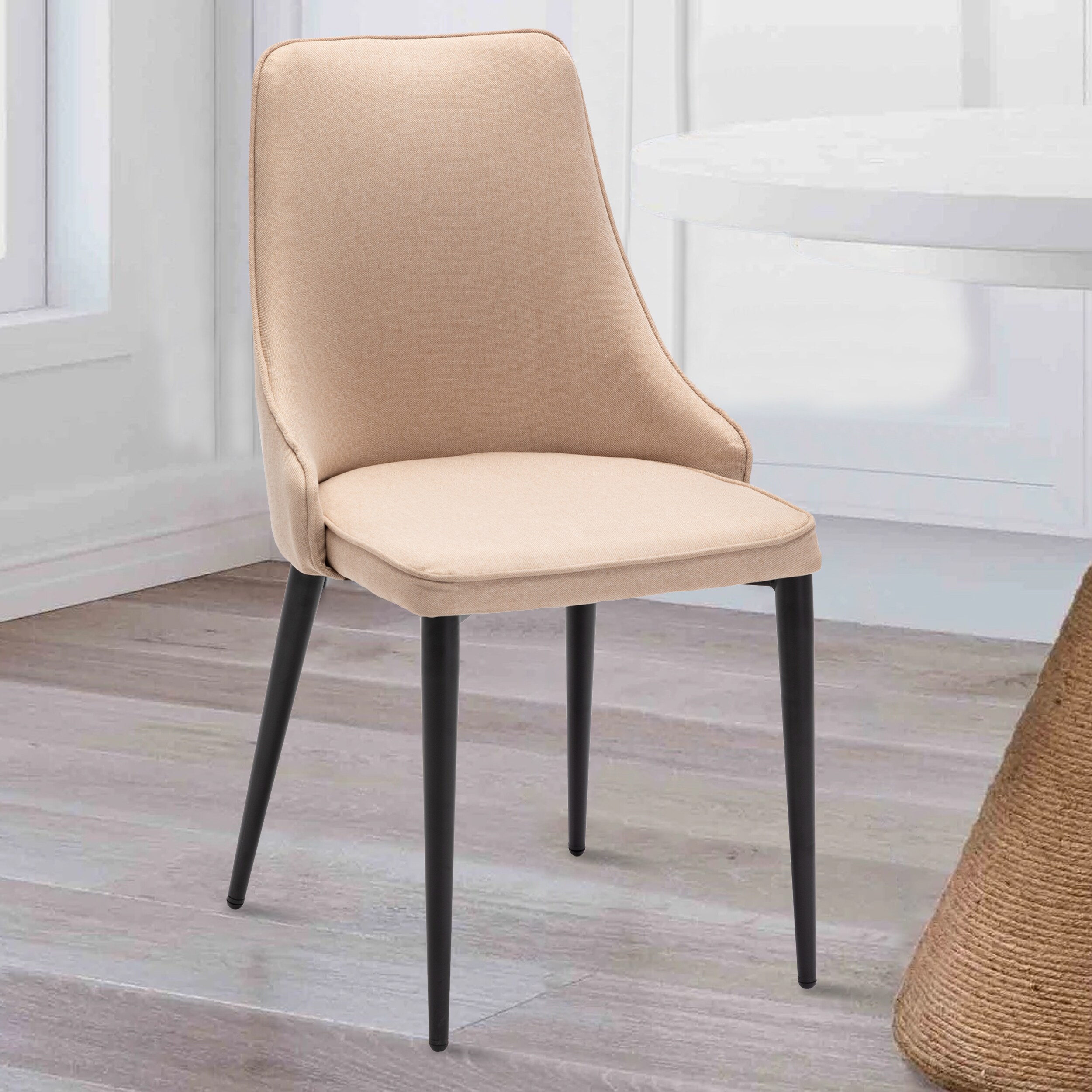 rissa mod ivory dining chair