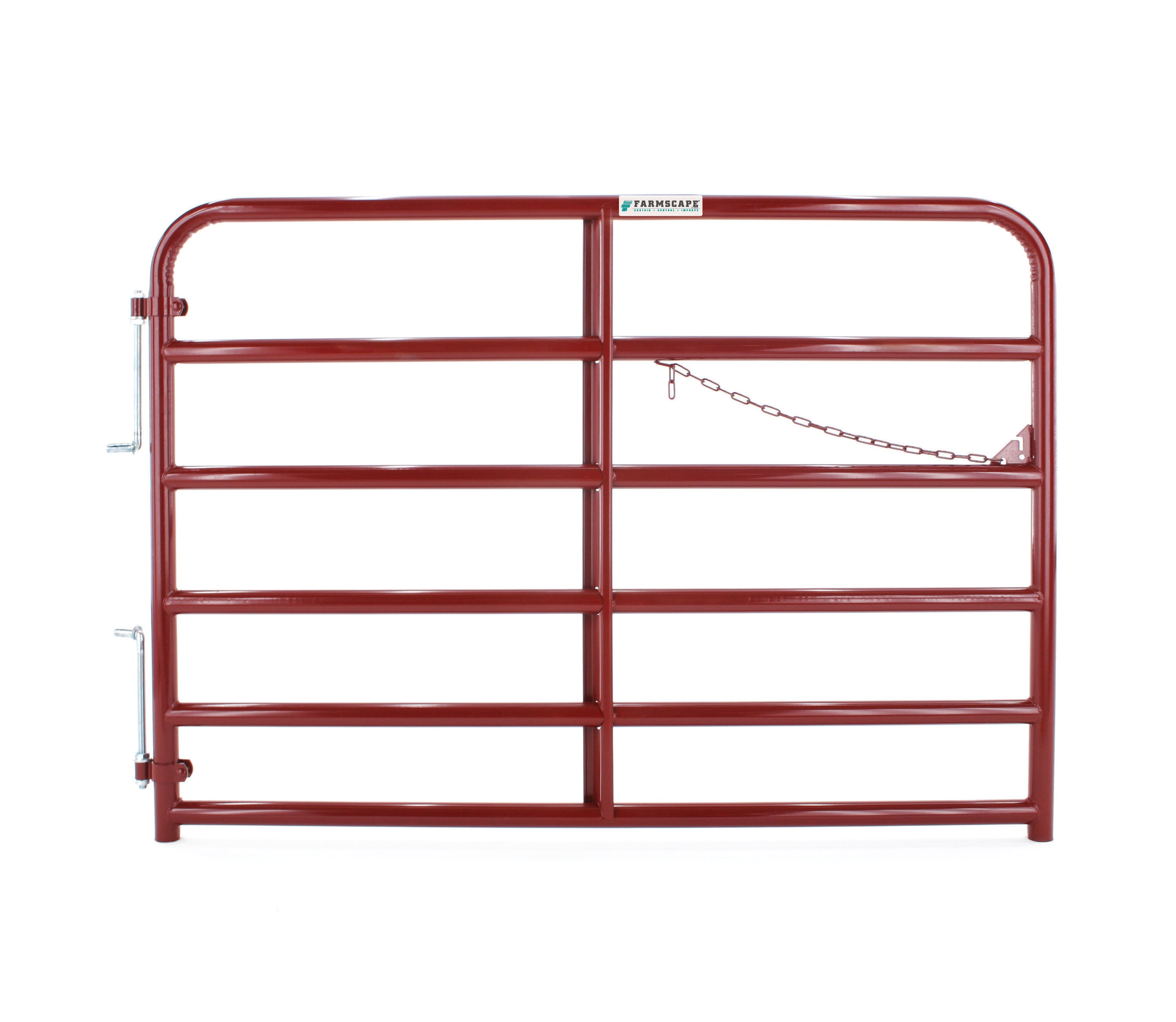 Tarter 2RG6 4-ft H x 6-ft W Red e-coat Steel Farm Round Fence gate