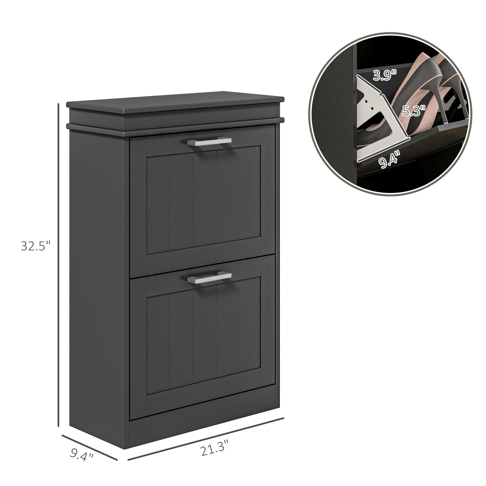 HomCom 837-414V80BK Coatrack-Stands-Pedestals - View #6