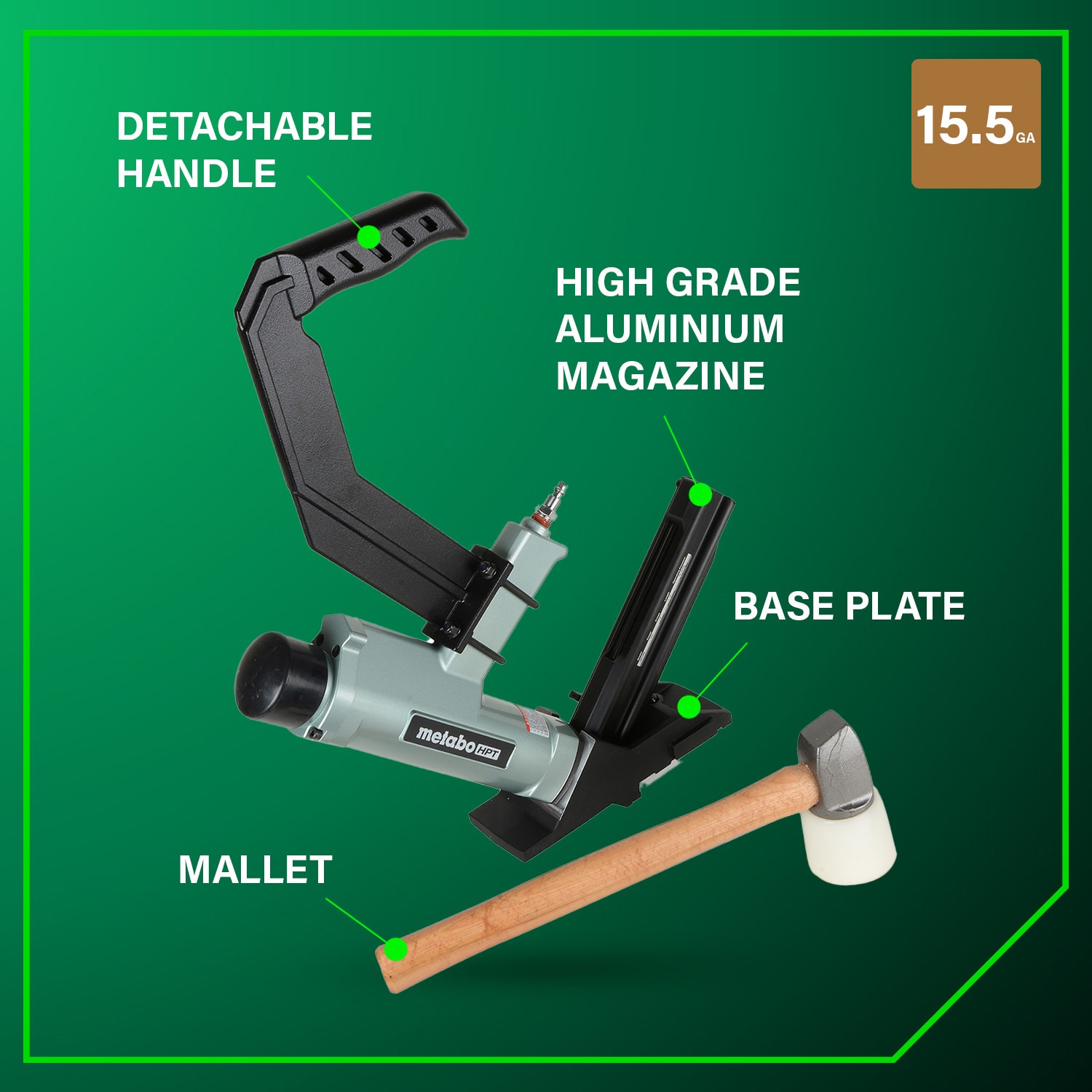 Metabo HPT N5010ABM Pneumatic-Staplers - View #4