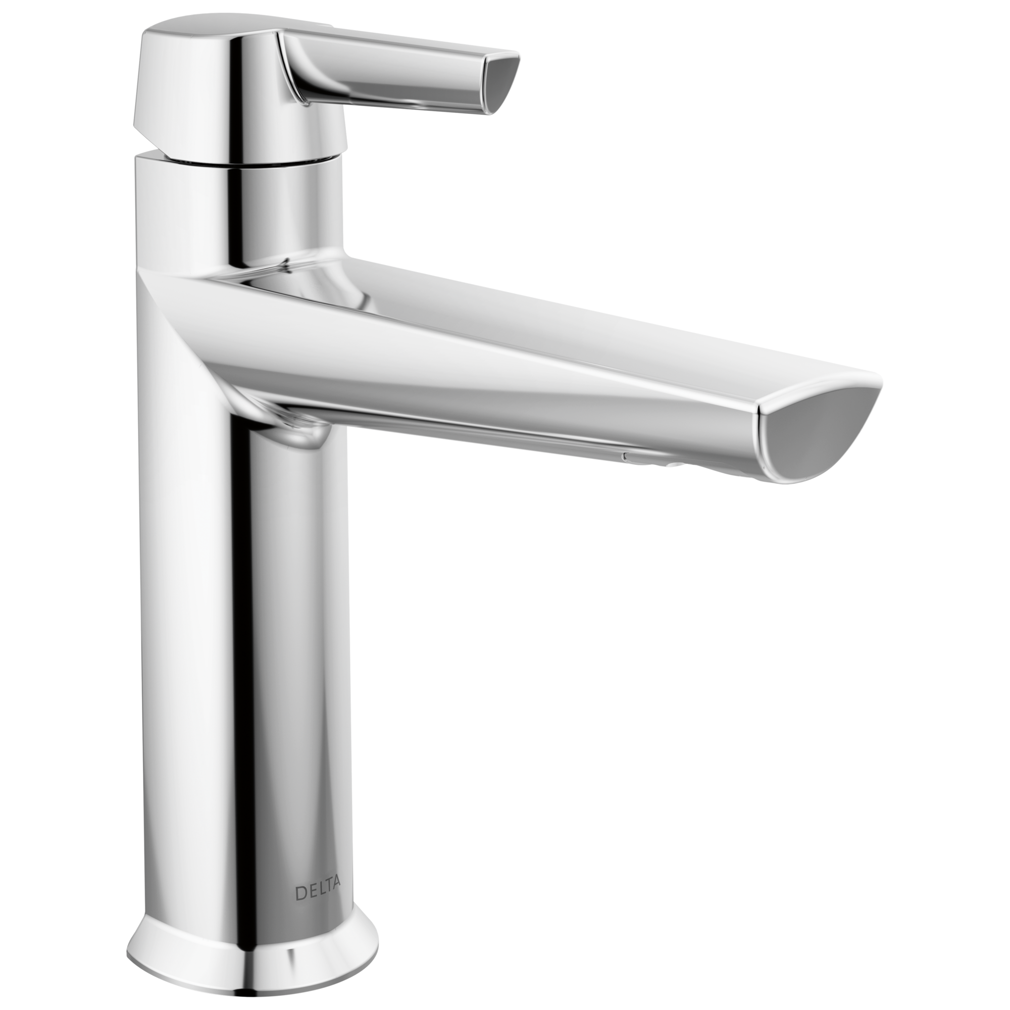 Delta 571-PR-LPU-DST Galeon Lumicoat Chrome Single hole 1-handle WaterSense Low-arc Residential Handle Bathroom Sink Faucet