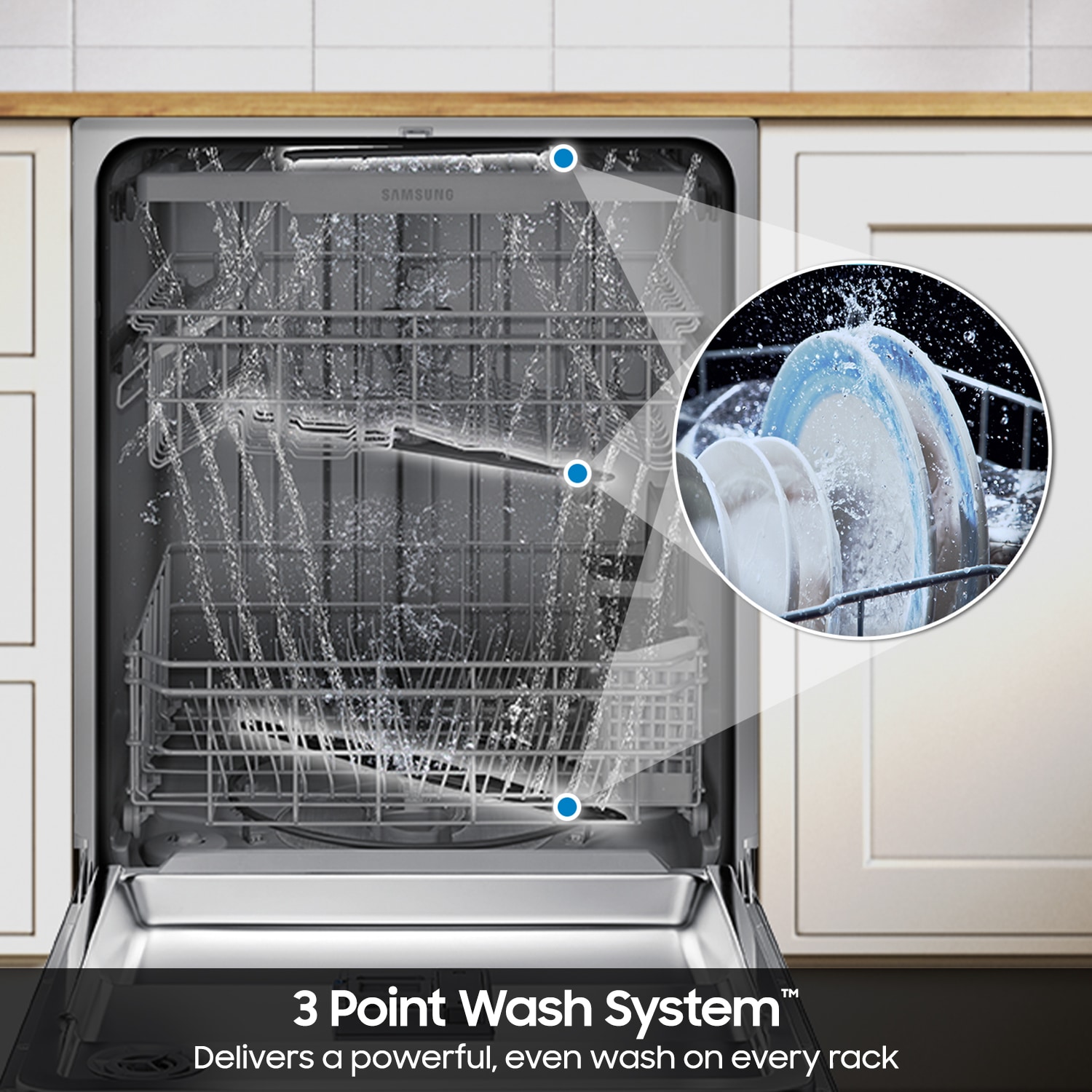 Samsung DW80CG4051SR Builtin-Dish - View #7