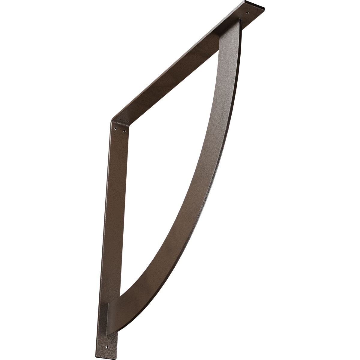 Ekena Millwork BKTM02X24X24BUHBR Bulwark 24-in x 2-in x 24-in Brown Steel Countertop support bracket