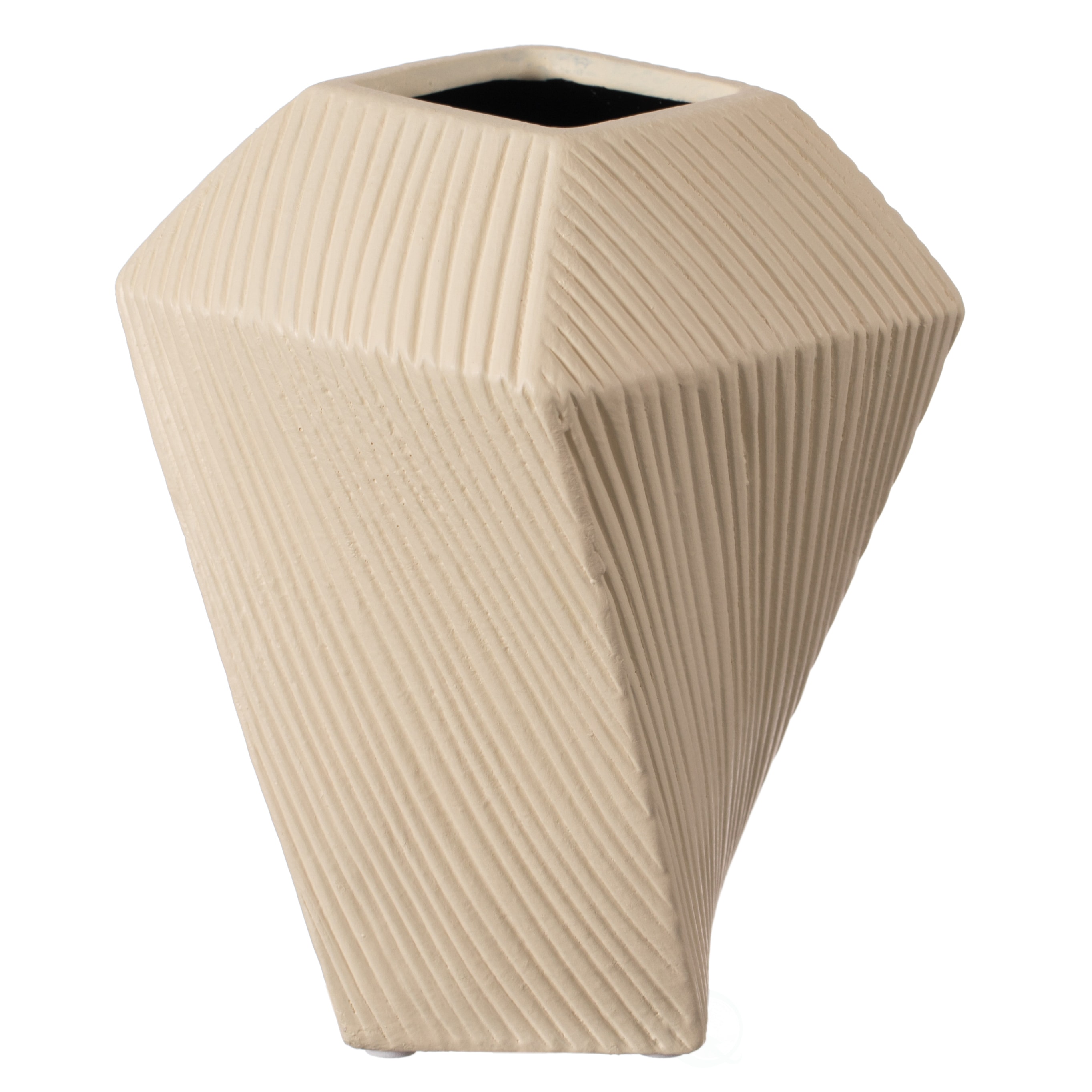 Uniquewise QI004345.S Off-white Ceramic Modern Vase