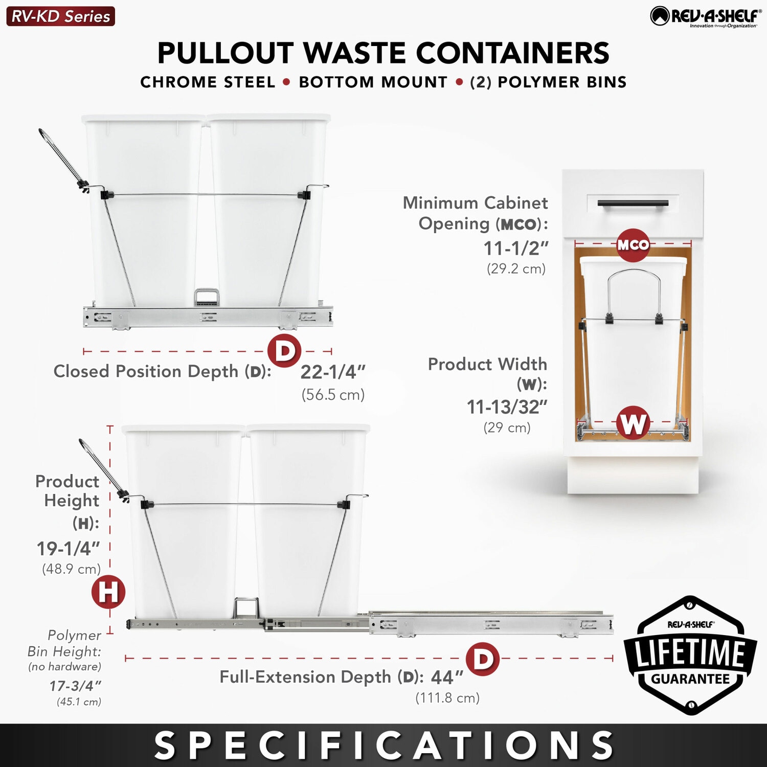 Rev-A-Shelf 252035 Pullout-Trash-Cans - View #4
