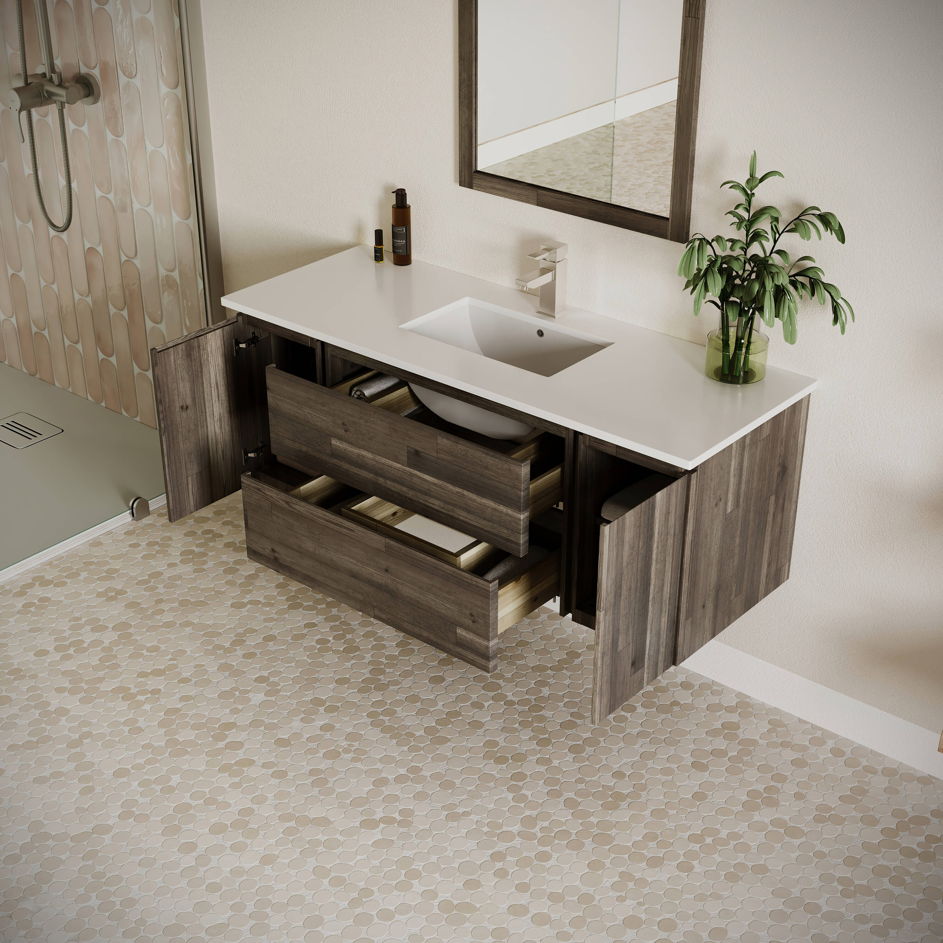 Fresca FCB31-123012ACA-CWHU Bath-Vanity-Combo - View #3