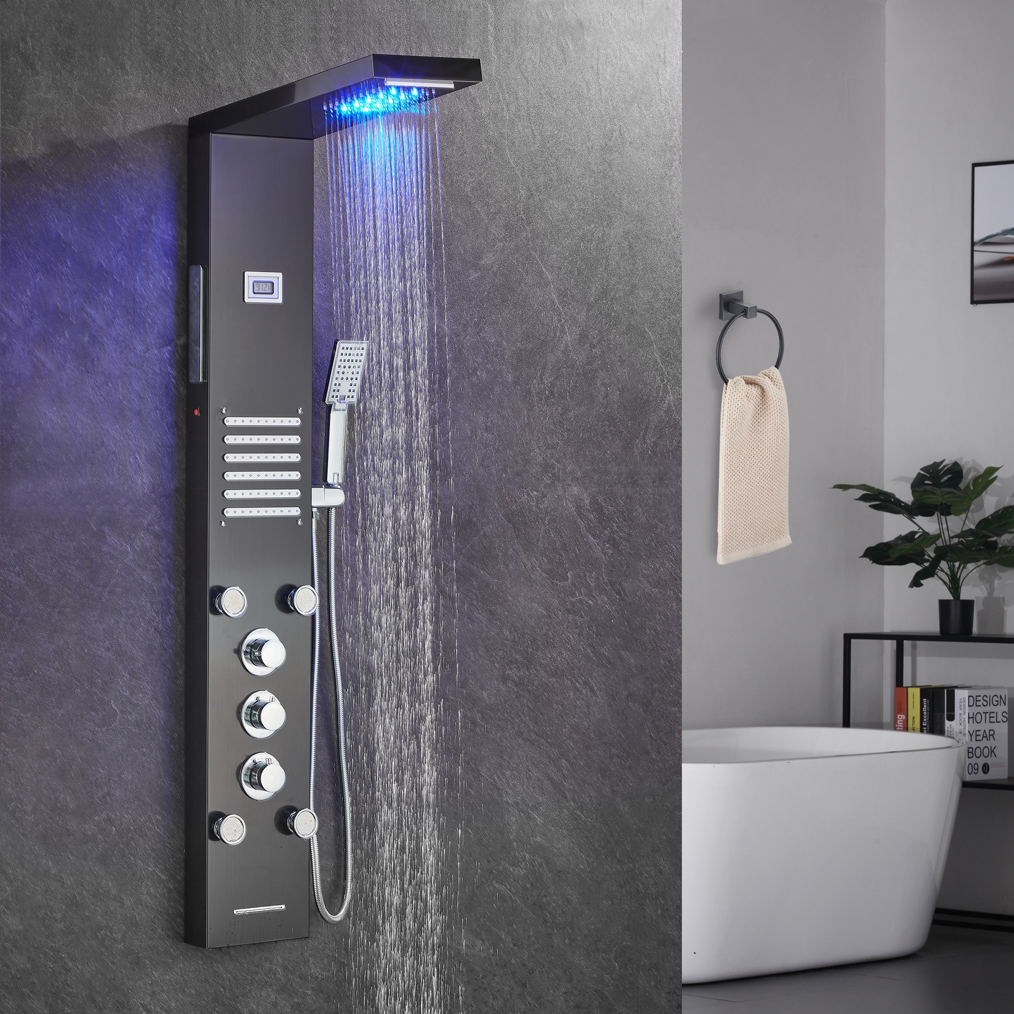 Shower panel system Accessible Faucets & Shower Heads at