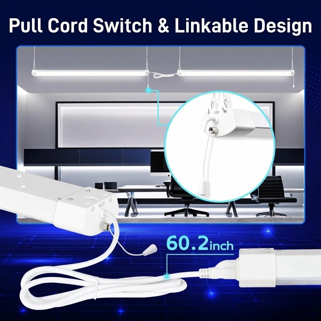AOIZGMY 4ft 120W LED Shop Light 13000 Lumen 5000K Daylight White