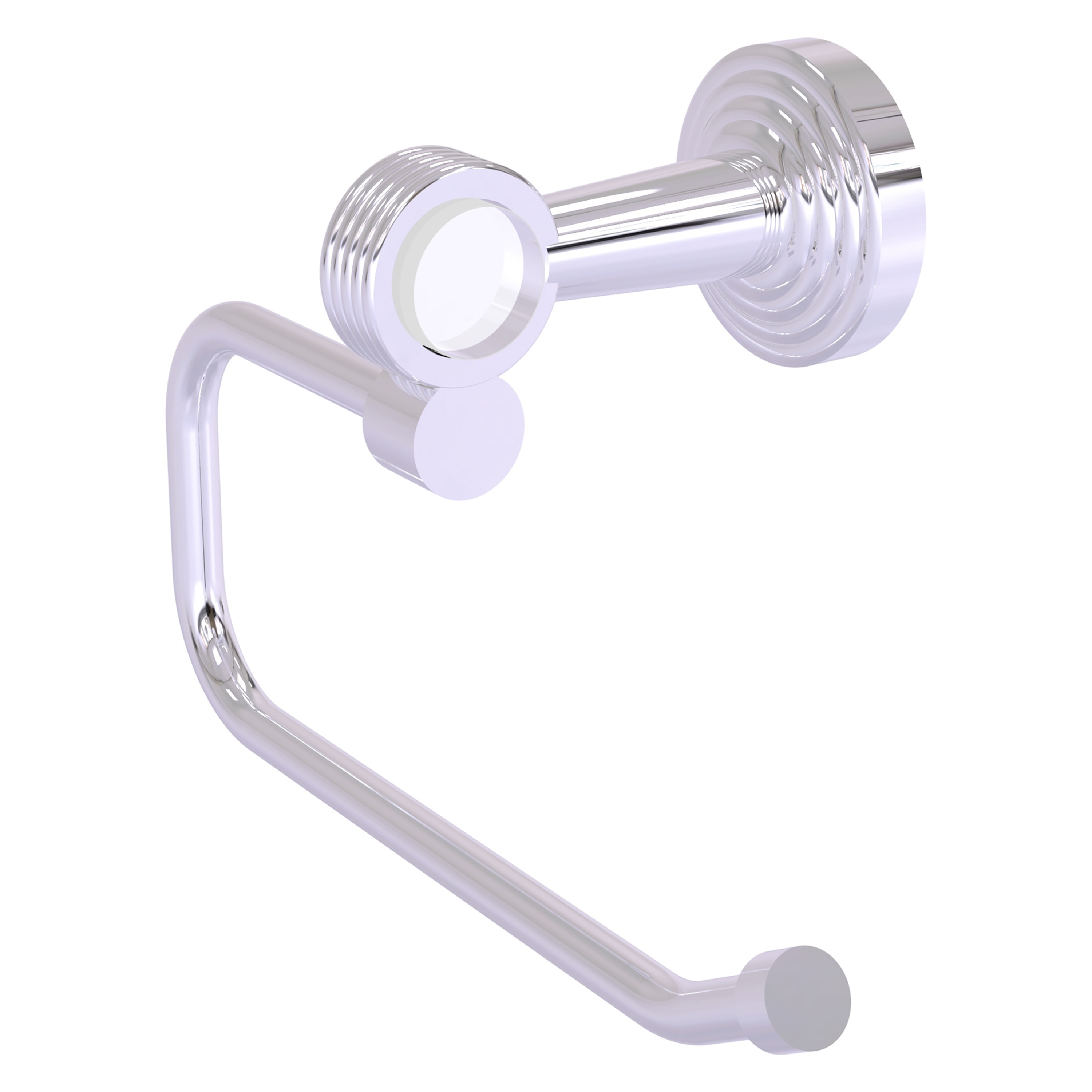 Allied Brass PB-24EG-PC Pacific Beach Polished Chrome Wall mount Single post Toilet Paper Holder 1 -Rolls with Storage