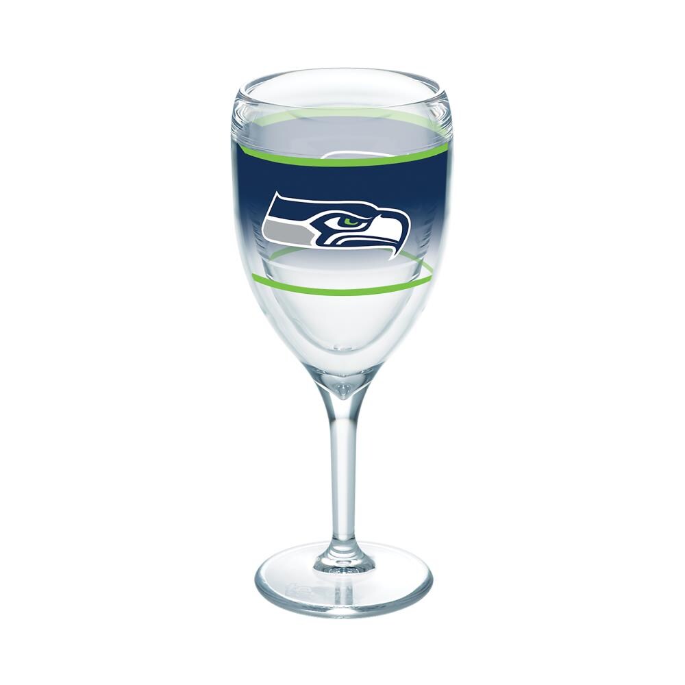 Tervis 1292850 Seattle Seahawks NFL 9-fl oz Plastic Wine Glass