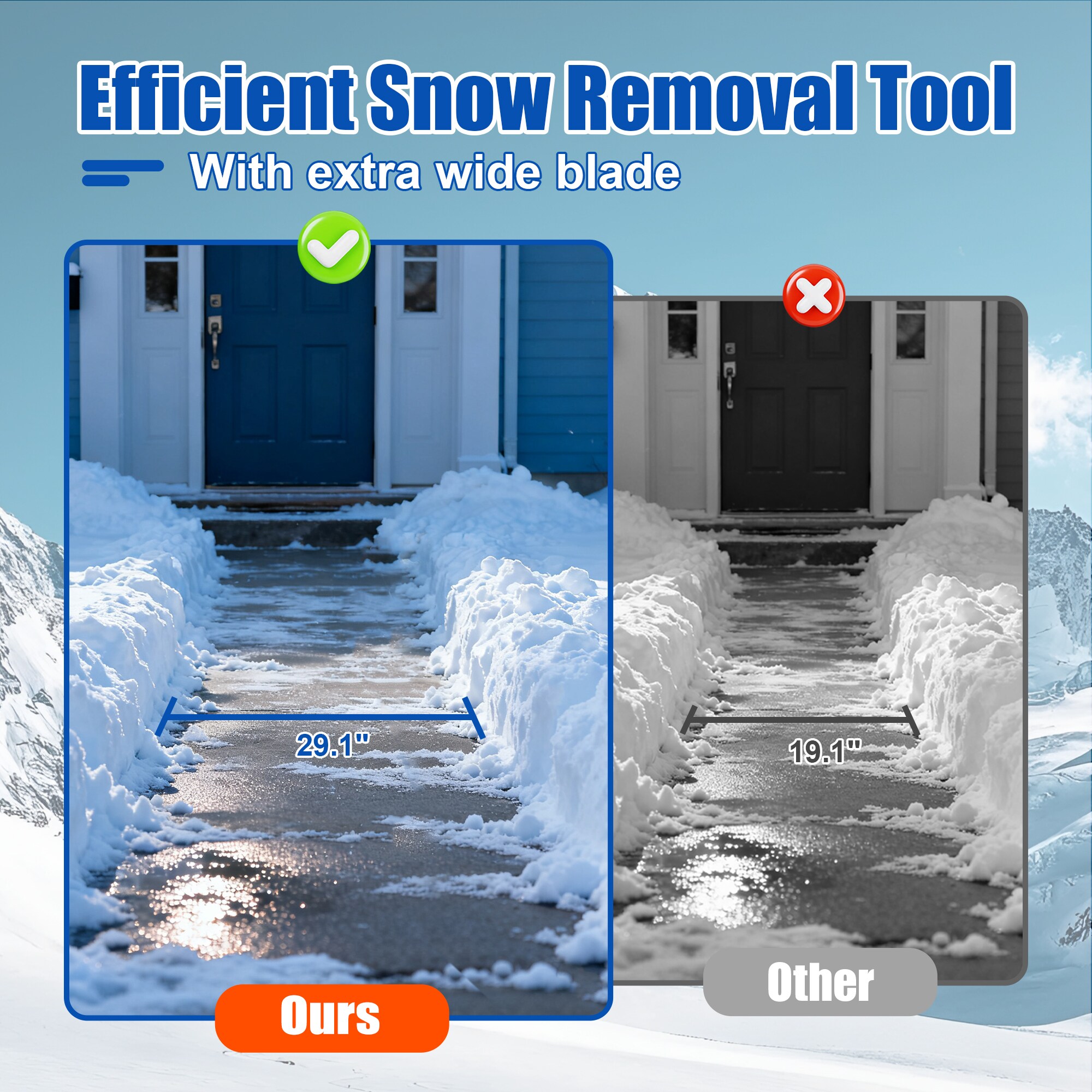 WELLFOR DOG70071BK Snow-Shovels - Thumbnail View #4