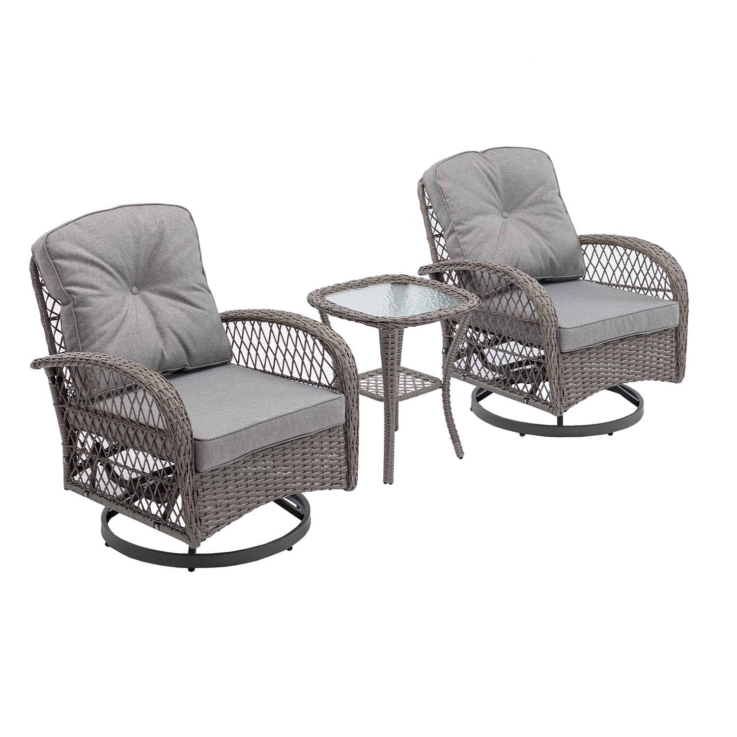GZMR MS-PC001AL-BL Patio-Conversation-Sets - View #2
