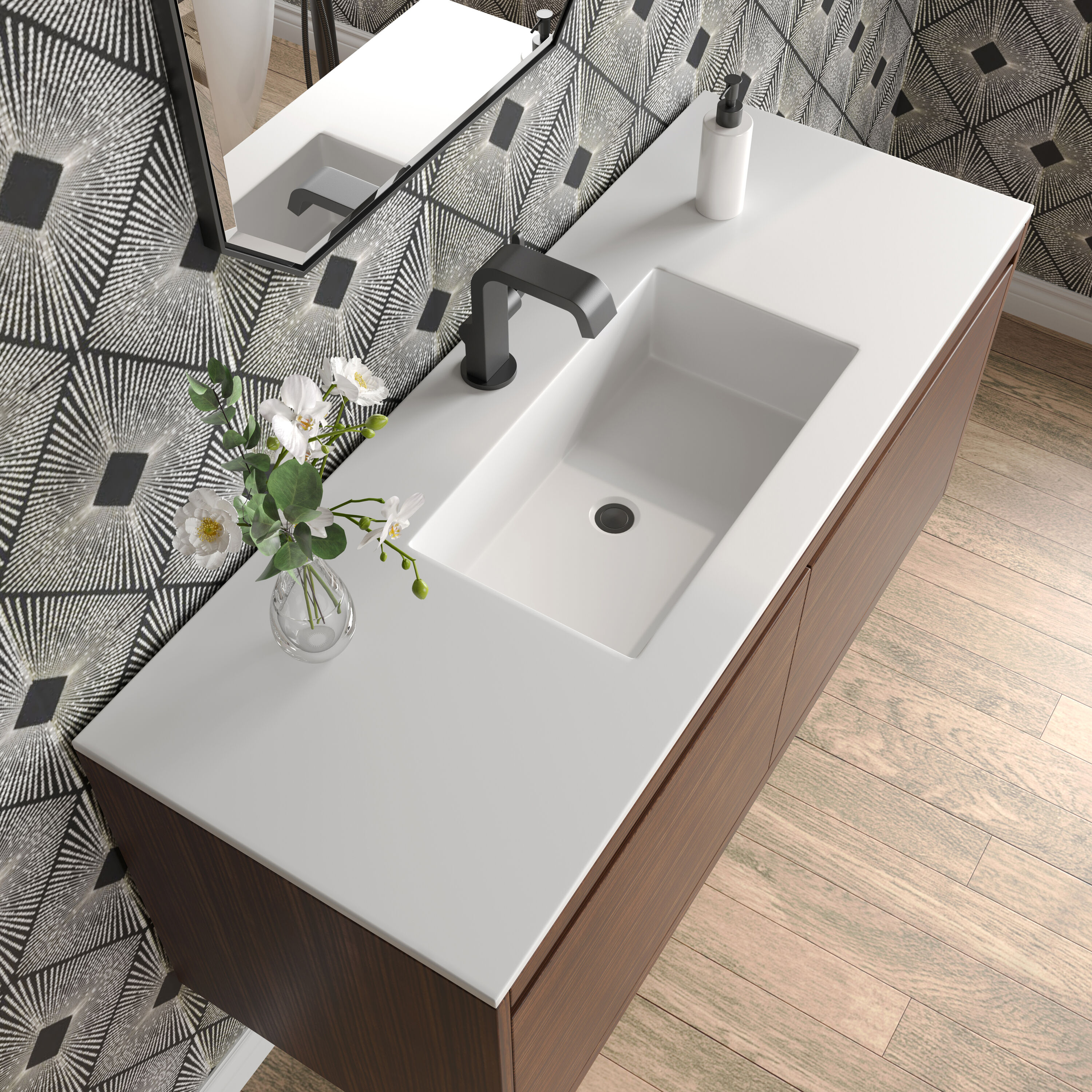James Martin Vanities 805-V47.3-W-MB-GW Bath-Vanity-Combo - View #7
