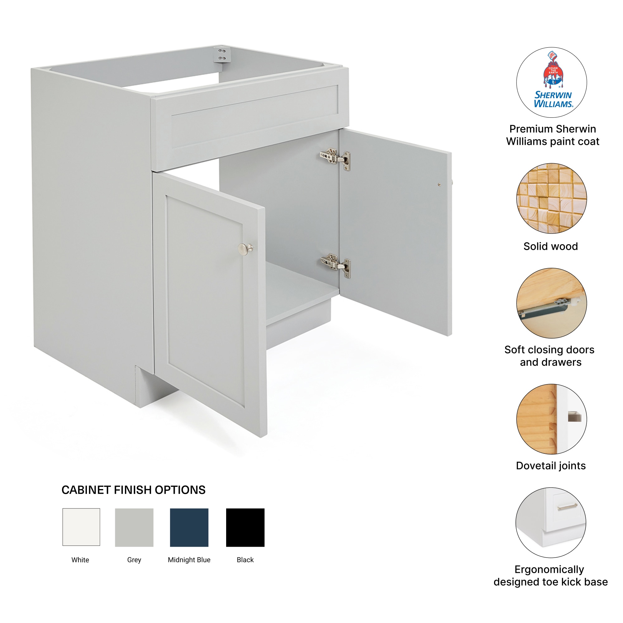 ARIEL F030S-BC-GRY vanities - View #3