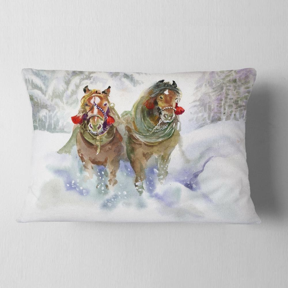 Designart CU6076-12-20 12-in x 20-in Brown Indoor Decorative Pillow