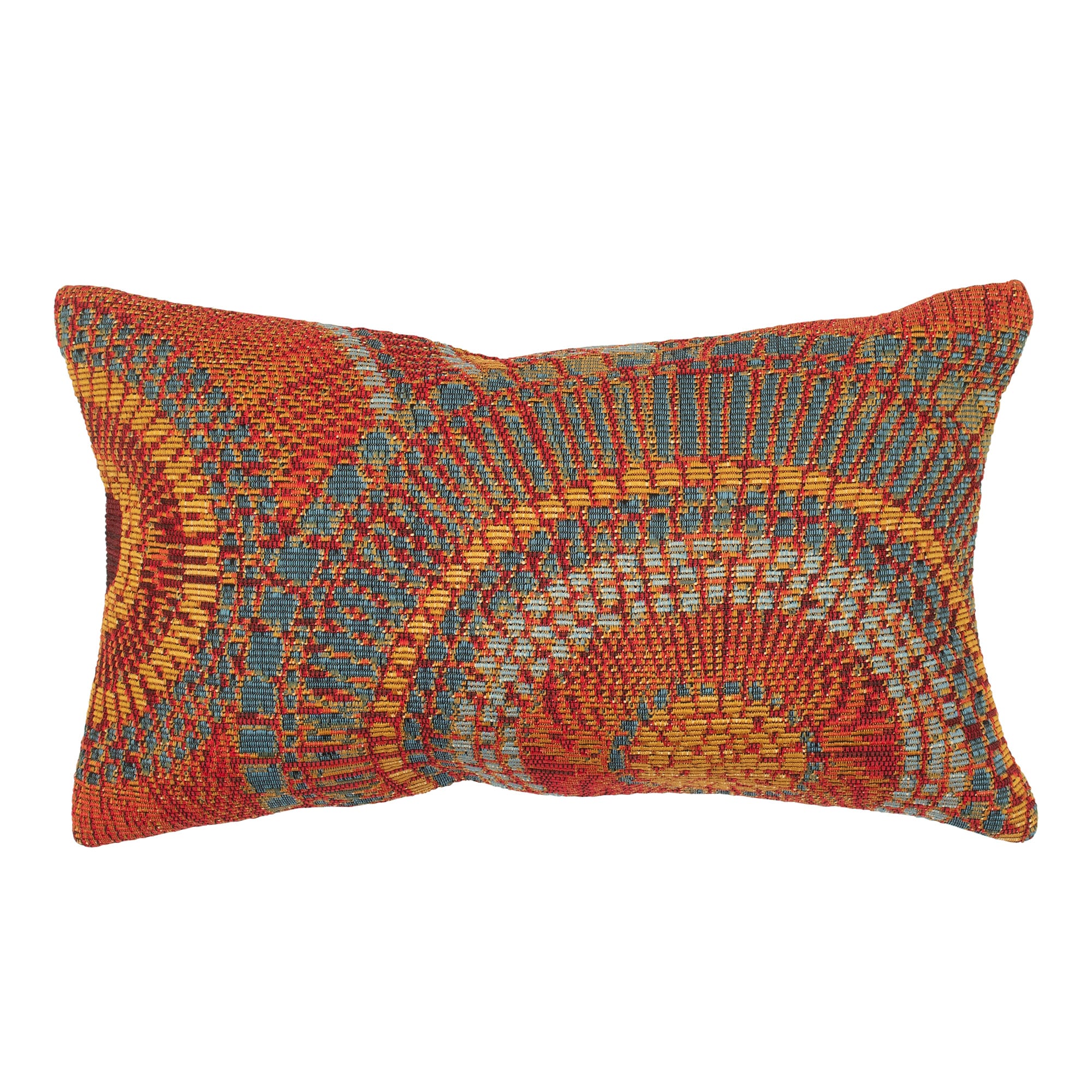 Saffron Orange Rectangular Indoor/Outdoor Pillow with Polypropylene Cover