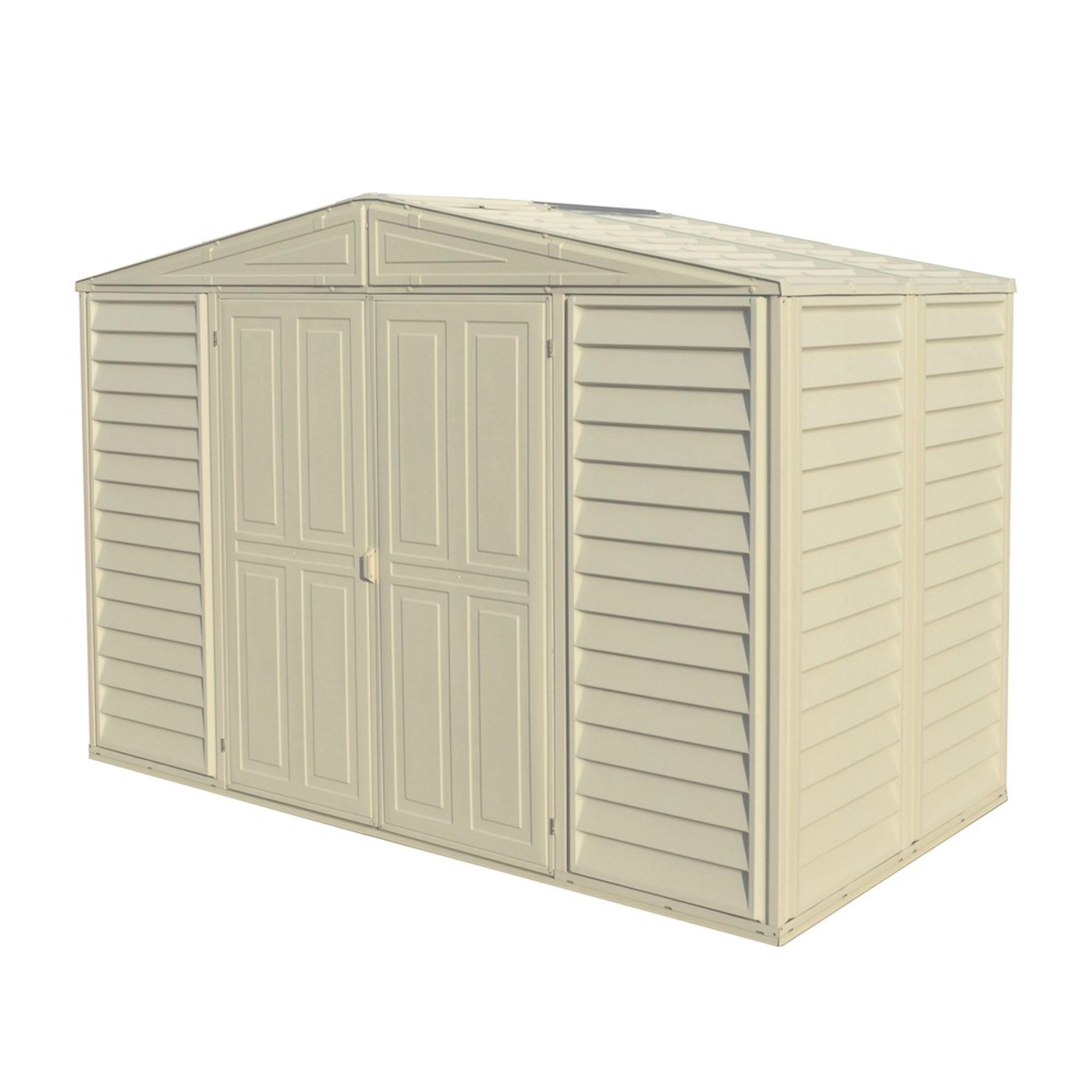 DuraMax Building Products 10-ft x 5-ft Woodbridge Gable Vinyl Storage Shed  in the Vinyl & Resin Storage Sheds department at Lowes.com