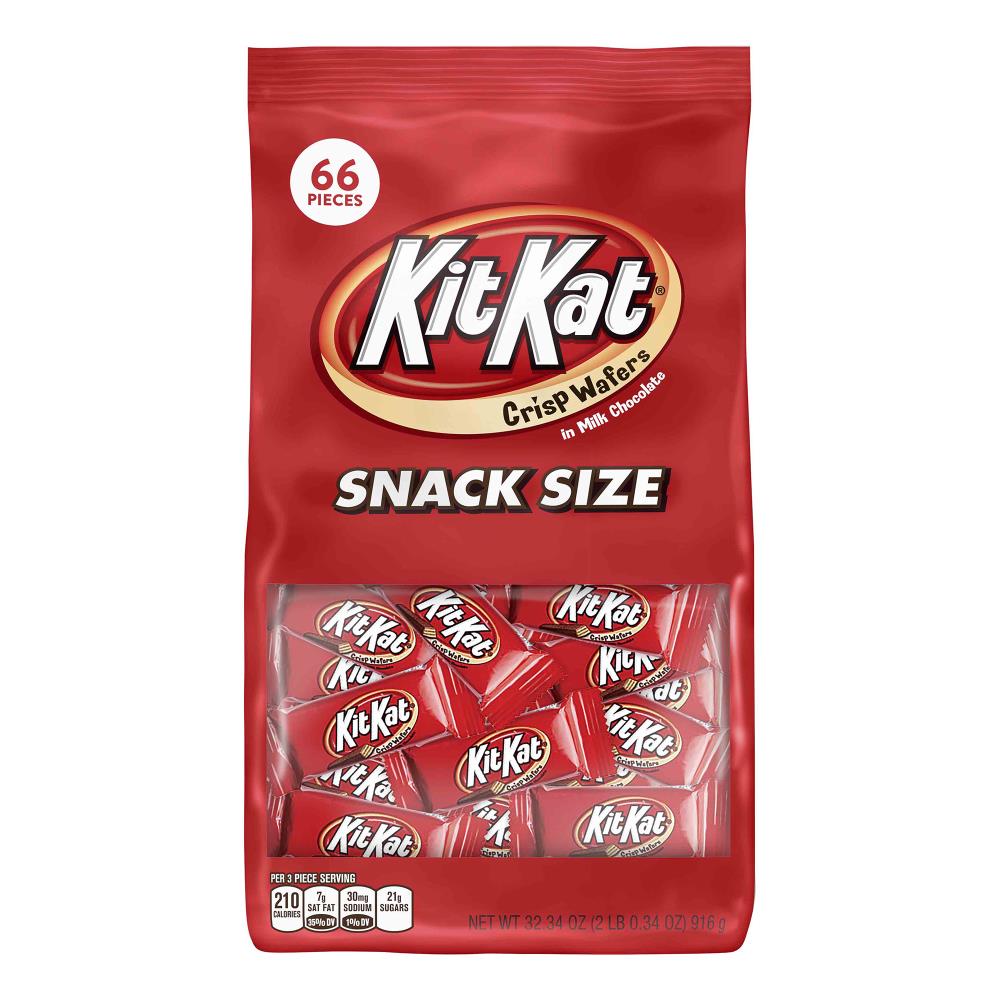 Kit Kat Snack Size Wafer Bars, 32.34 Ounce - Crispy Wafers Covered in Rich Milk  Chocolate - Bulk Bag for Candy Bowls and Break Rooms in the Snacks & Candy  department at