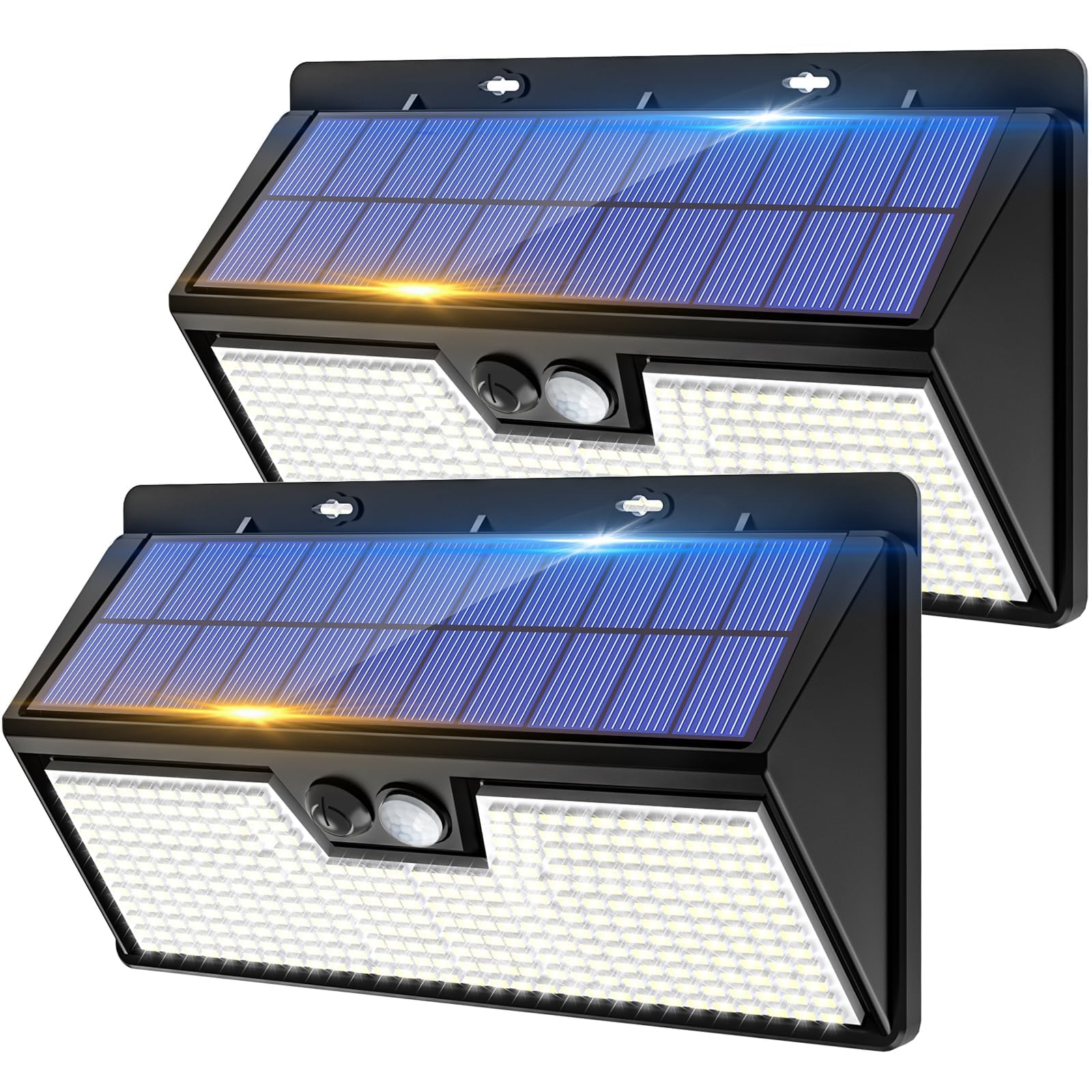 AOIZGMY  Large Solar Motion Lights Outdoor 318 LED Super Bright Shed Lights with 3 Lighting Modes IP65 Waterproof Solar Bar Light for Wall Yard