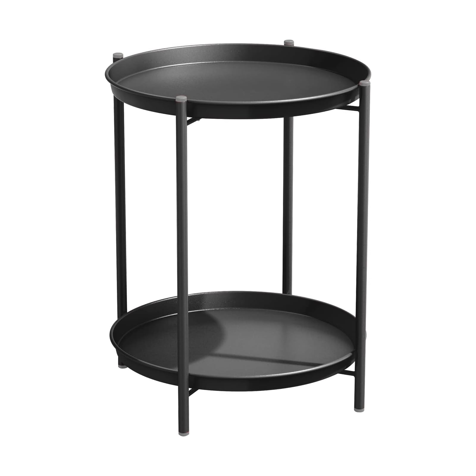 Haysky - Round Outdoor End Table 18-in W x 18-in L