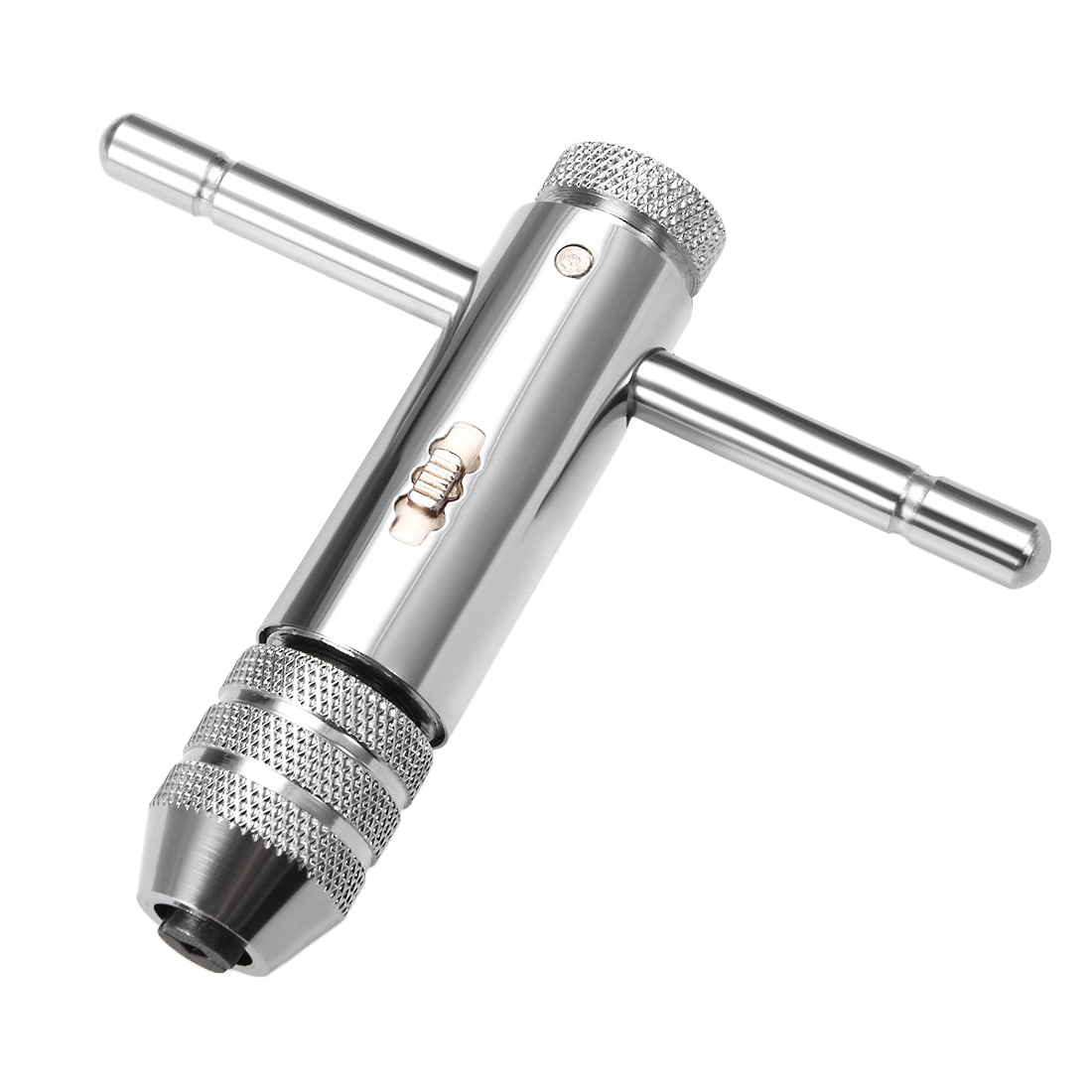 Unique Bargains Adjustable Ratchet Tap Wrench T-Handle for Metric M5-M12 Thread Taps Ratcheting T Handle Holder Reamer Hand Tapping Tool for Machinist Repair 111mm (4.37-inch Approx.) Body #S25112800UX8209