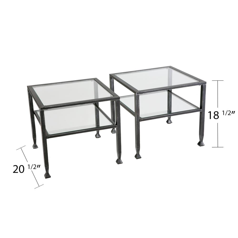Boston Loft Furnishings Bunch Clear Glass Casual Coffee Table with ...