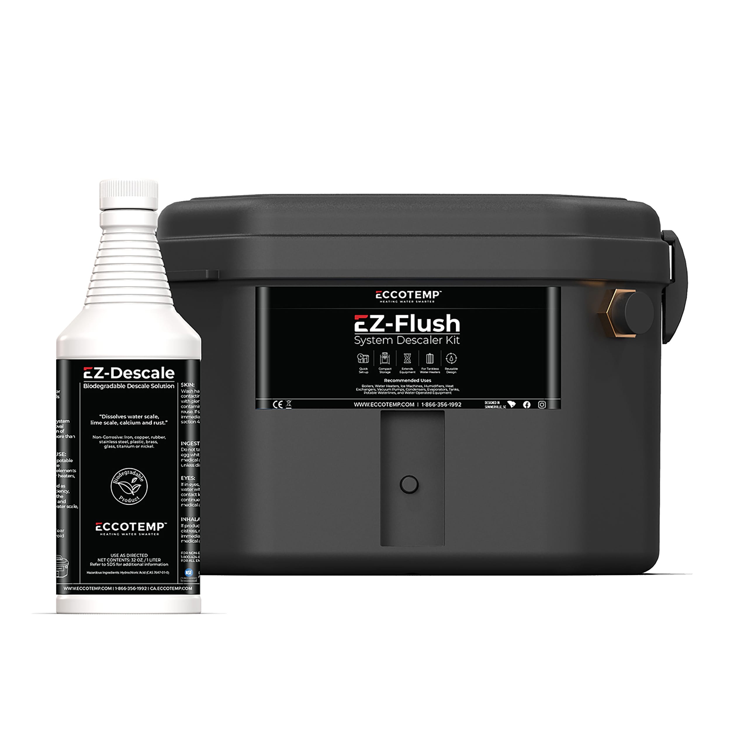 Eccotemp EZ-KIT-2 EZ-Kit Plastic Descaler For Tankless gas Water Heater
