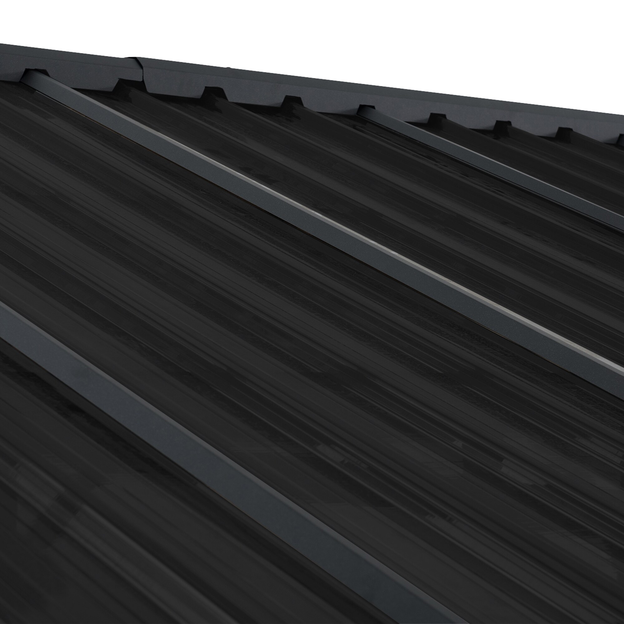 Sunjoy Black Steel Gable Roof Carport Pavilion