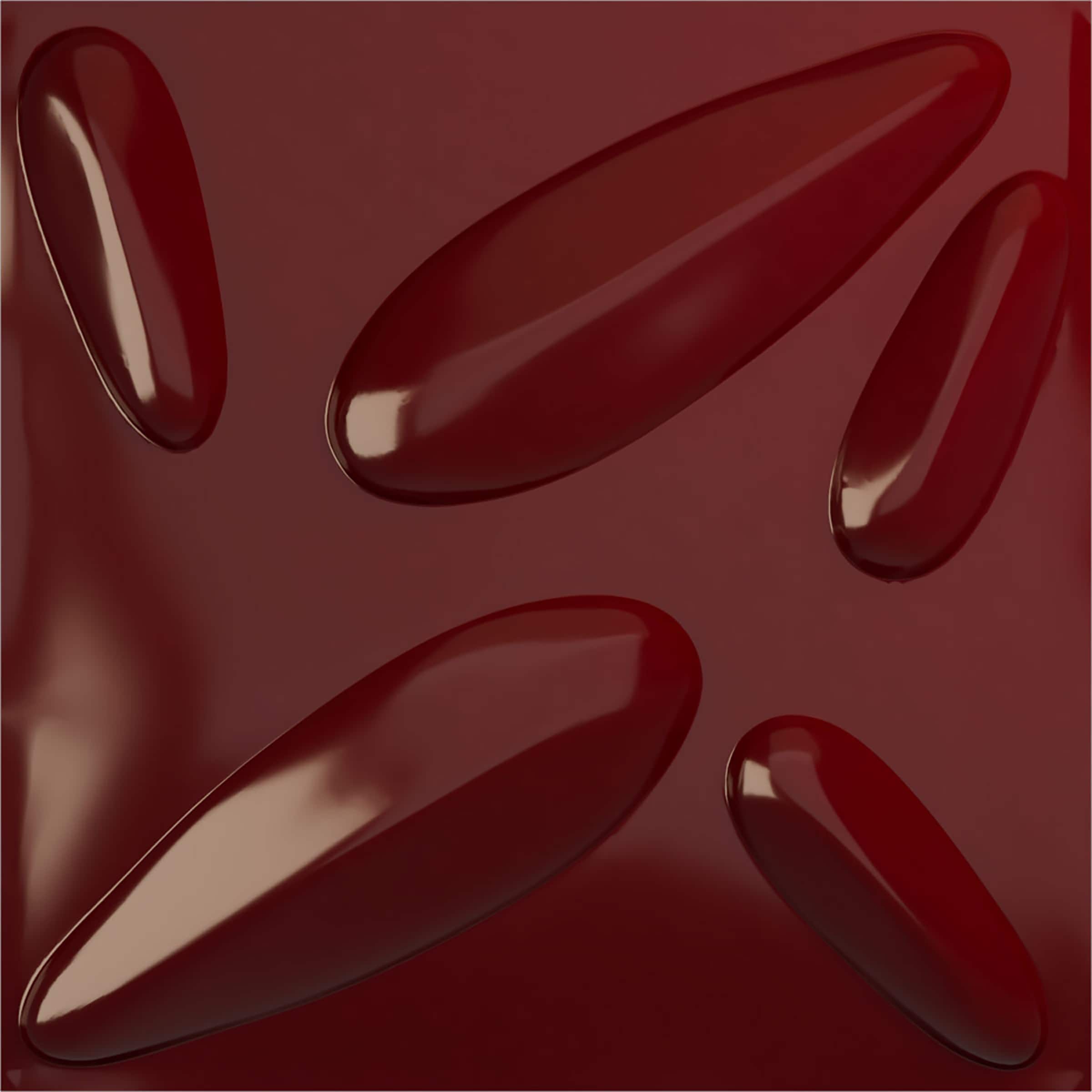 Ekena Millwork WP20X20PLHML 19-5/8-in x 19-5/8-in Embossed Paintable/Stainable Red PVC Wall Panel (