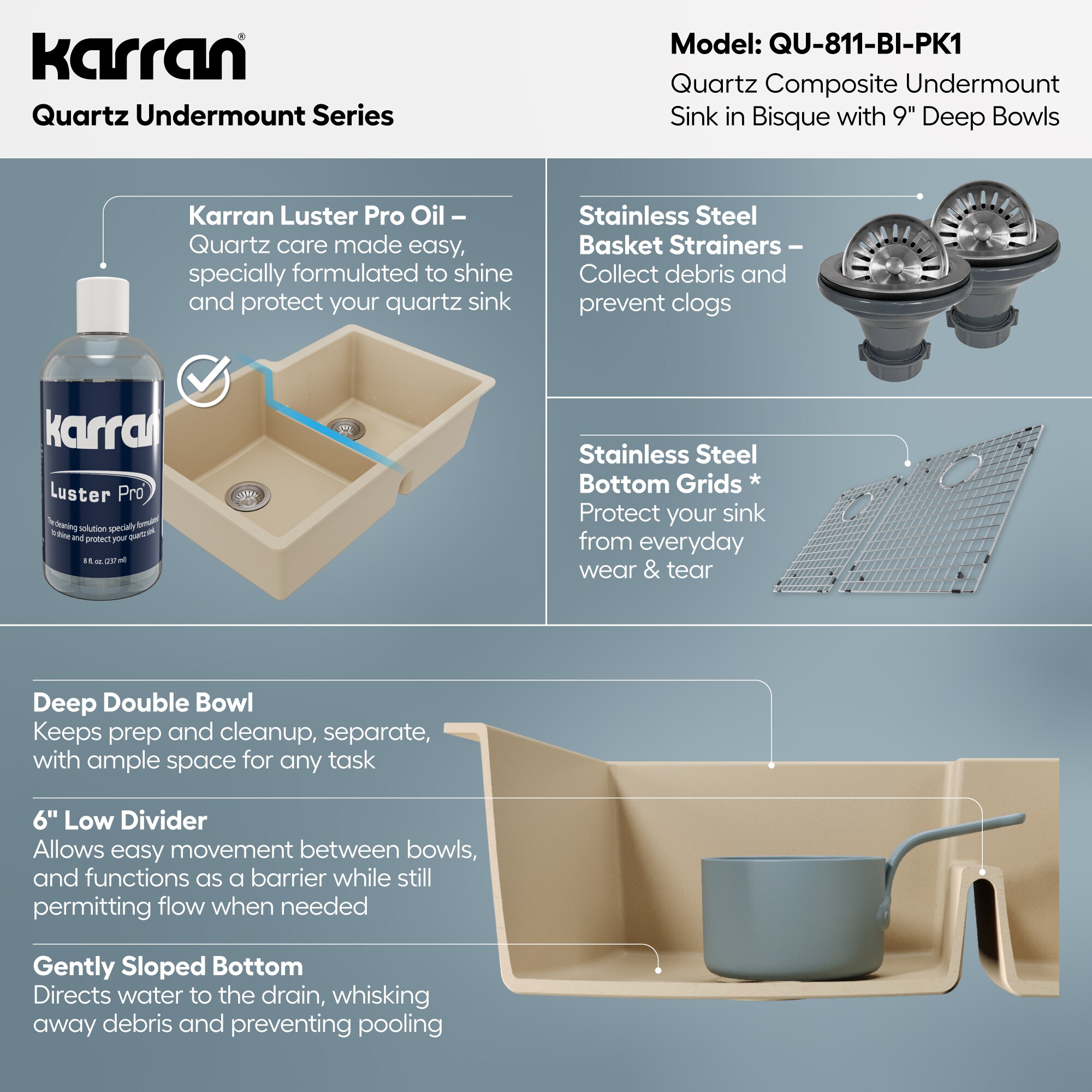 Karran QU-811-BI-PK1 Kitchen-Sinks - View #6