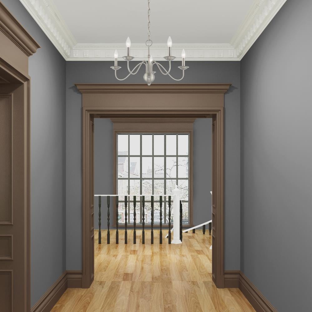 Windsor Mini 5-Light Brushed Nickel Plug-In Chandelier