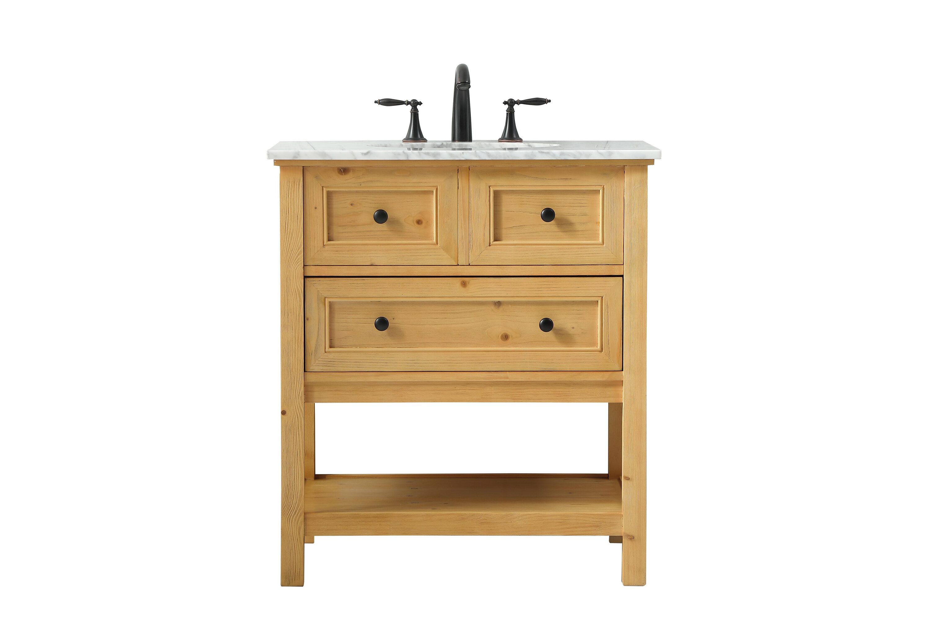 Simply Living Home Highpoint 30 inch Single Bathroom Vanity in Natural ...