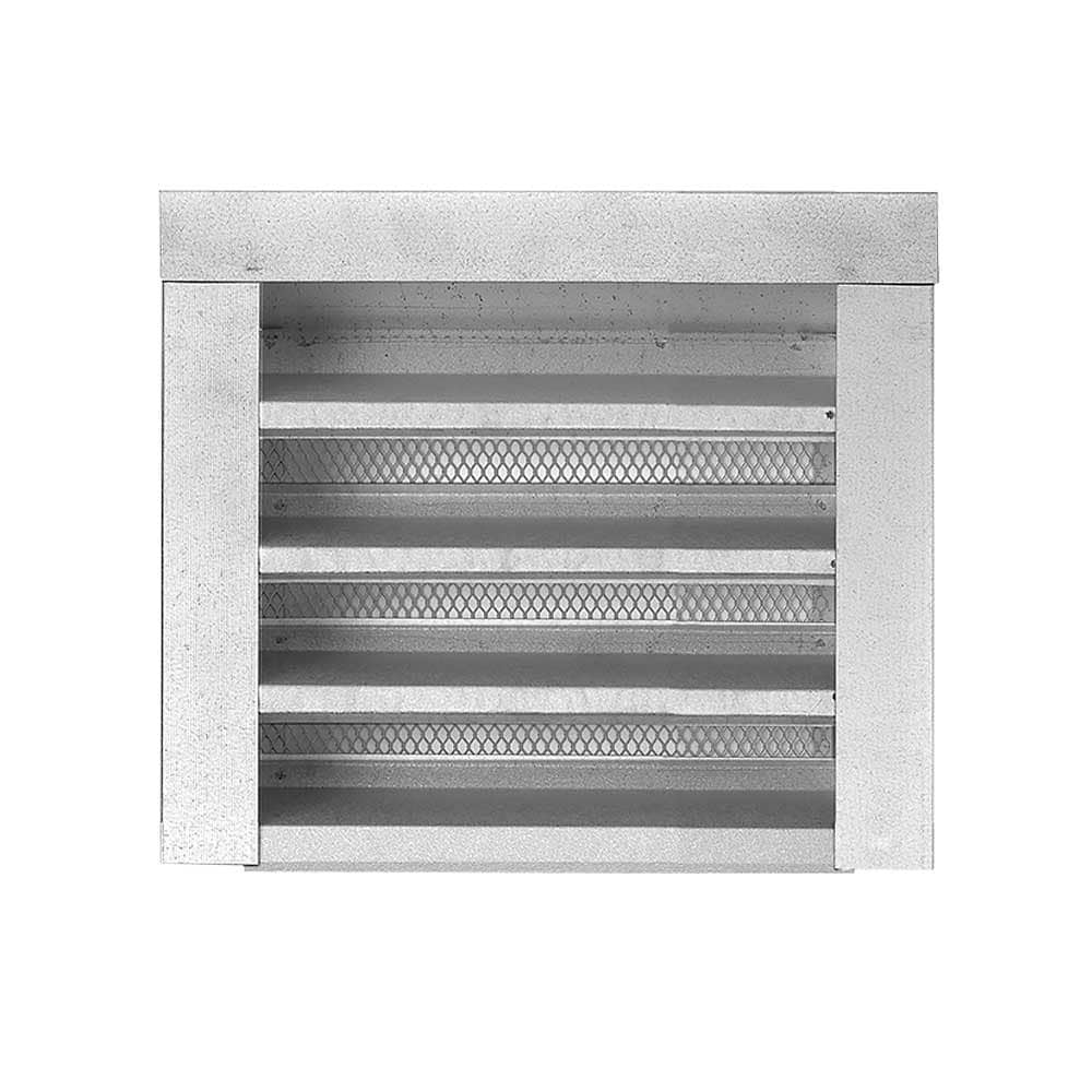 Gibraltar Building Products GLFF1212G-1/8 12.25-Inches x 12.25-Inches Silver Square Steel Gable Louver Vent