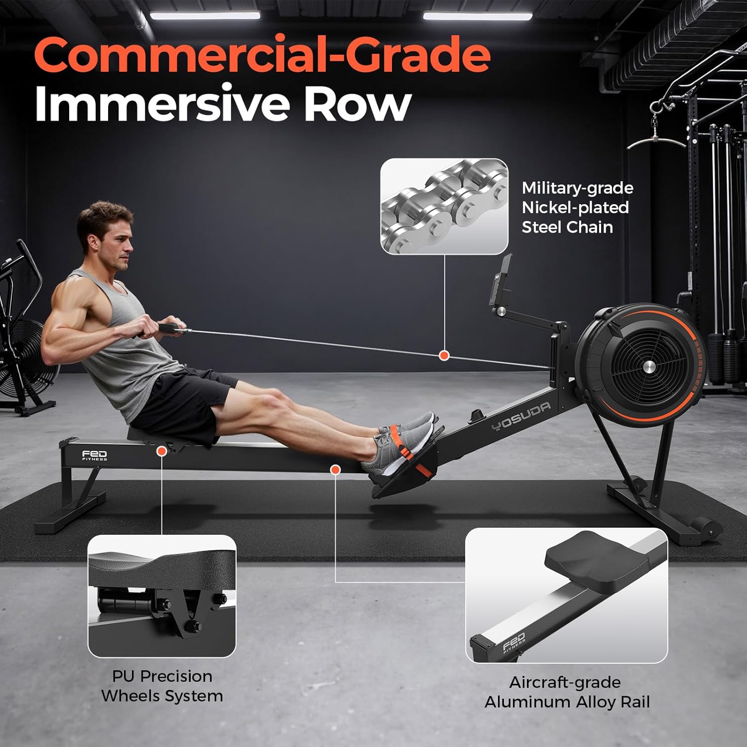 FED Fitness FENGZU Rowing-Machines - View #12