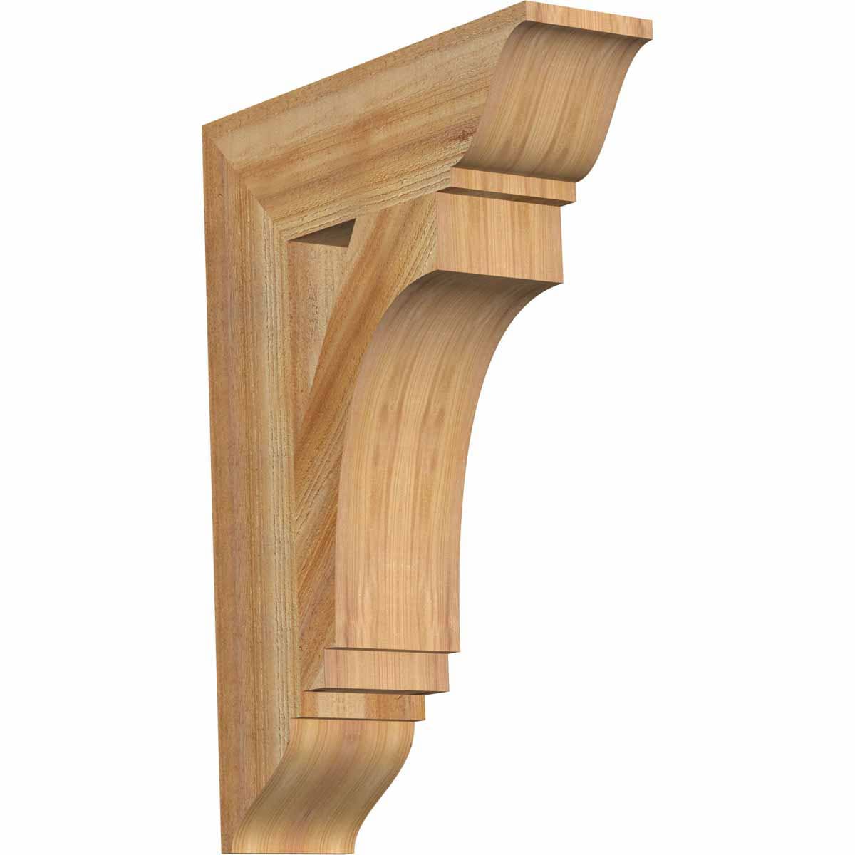 Ekena Millwork BKT06X22X30IMP01RWR Imperial traditional rough sawn 6-in x 22-in x 30-in Western red cedar Brown Wood Standard bracket